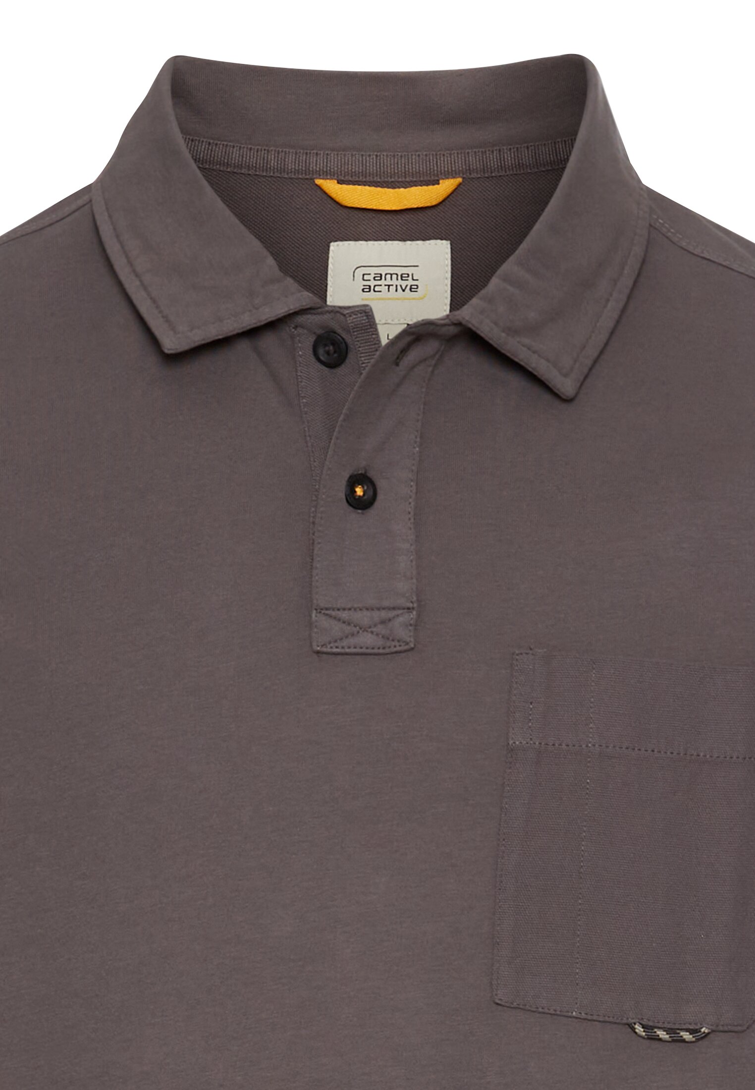 Langarm Poloshirt aus reiner Baumwolle