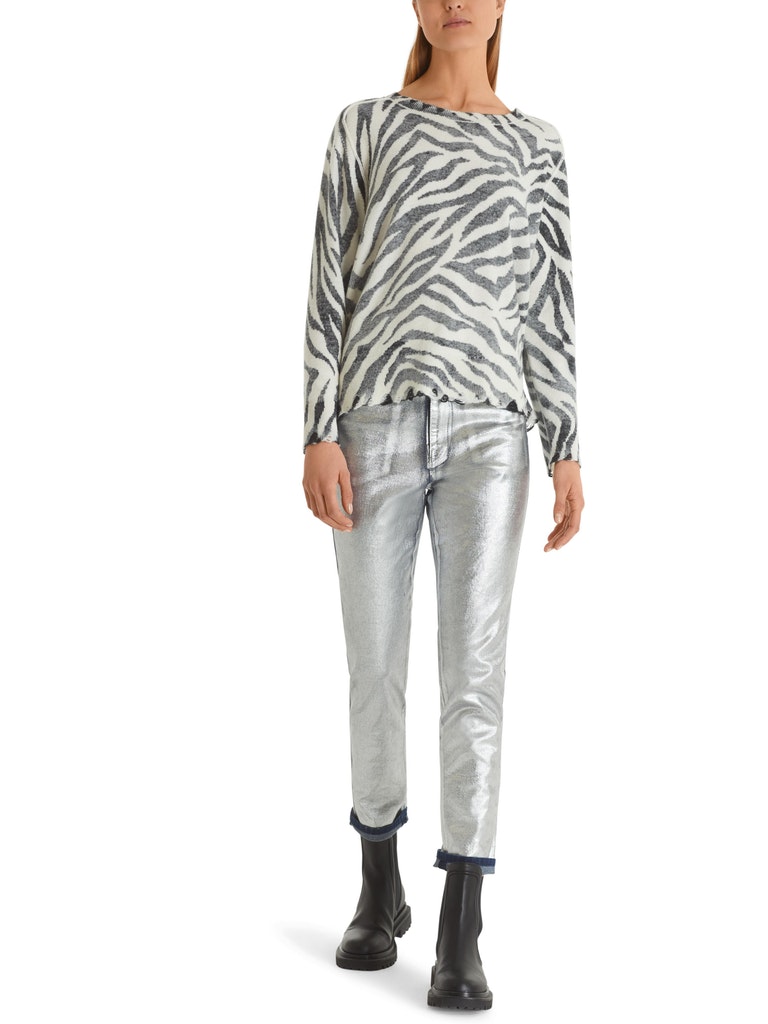 Pullover mit Zebramuster