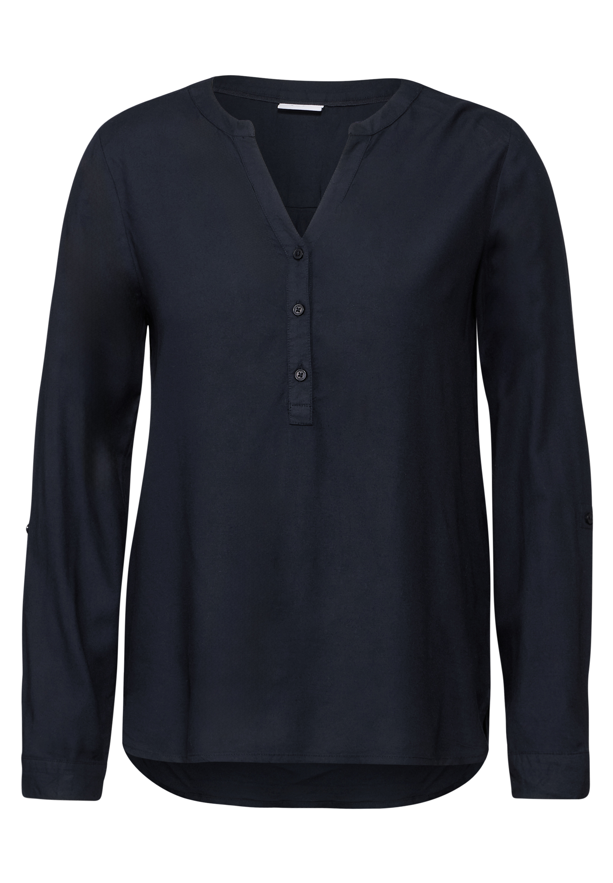 Bluse in Unifarbe