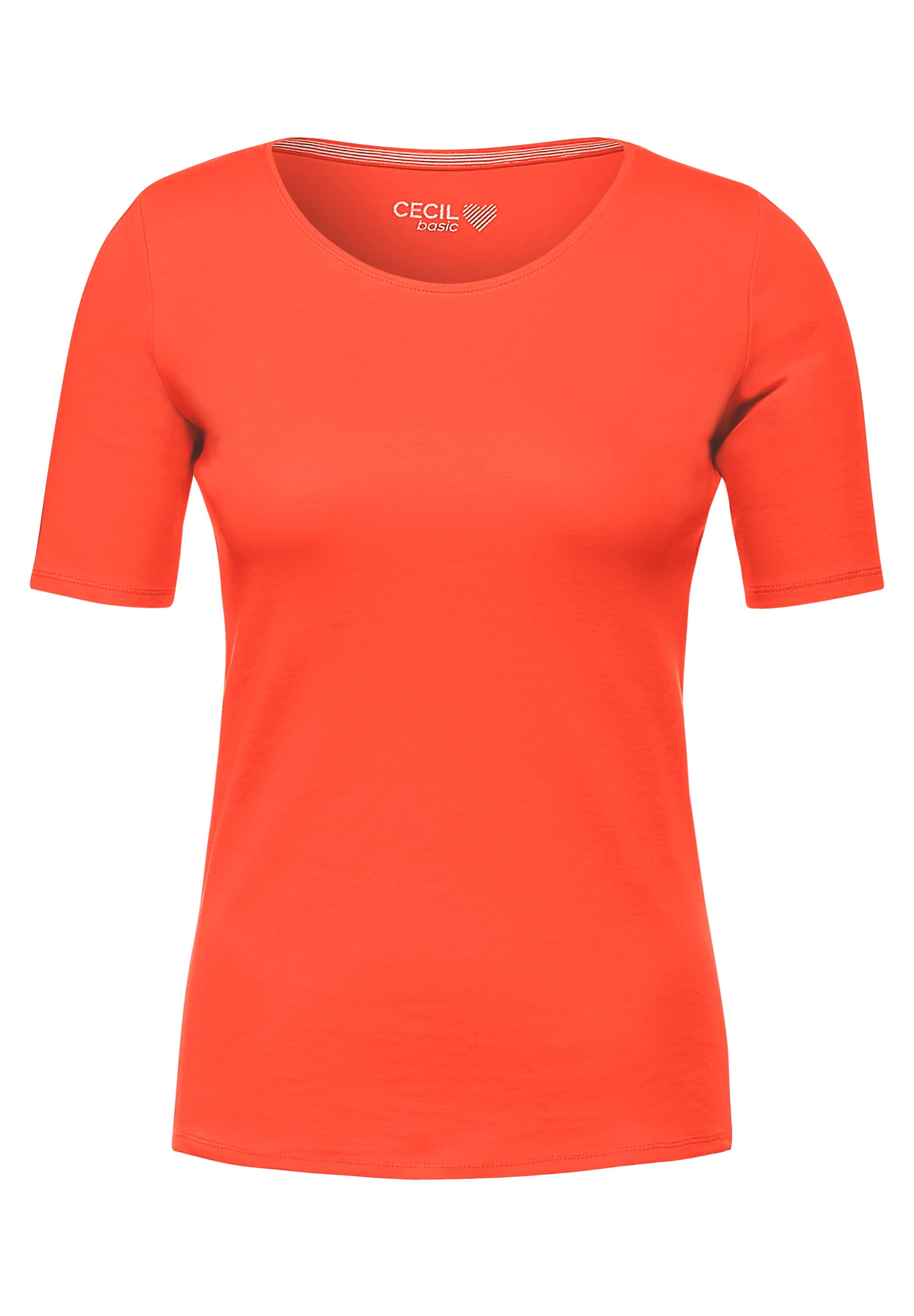 T-Shirt in Unifarbe