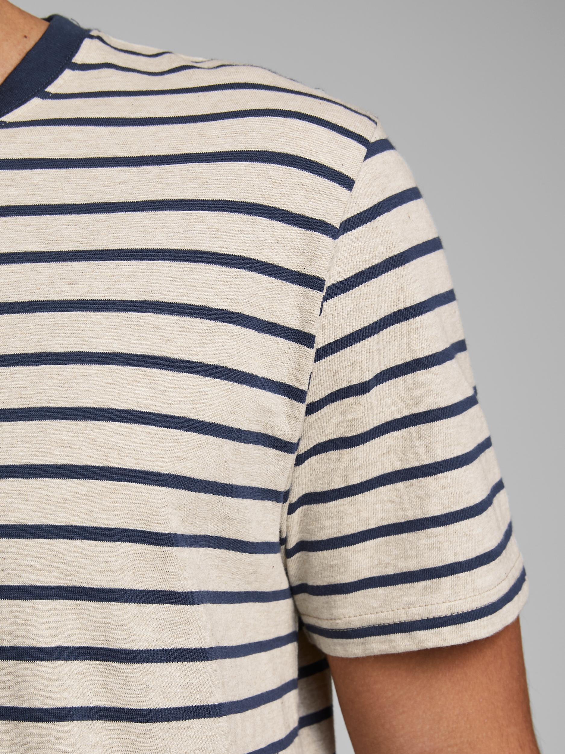 JJESTRIPED TEE SS CREW NECK STS