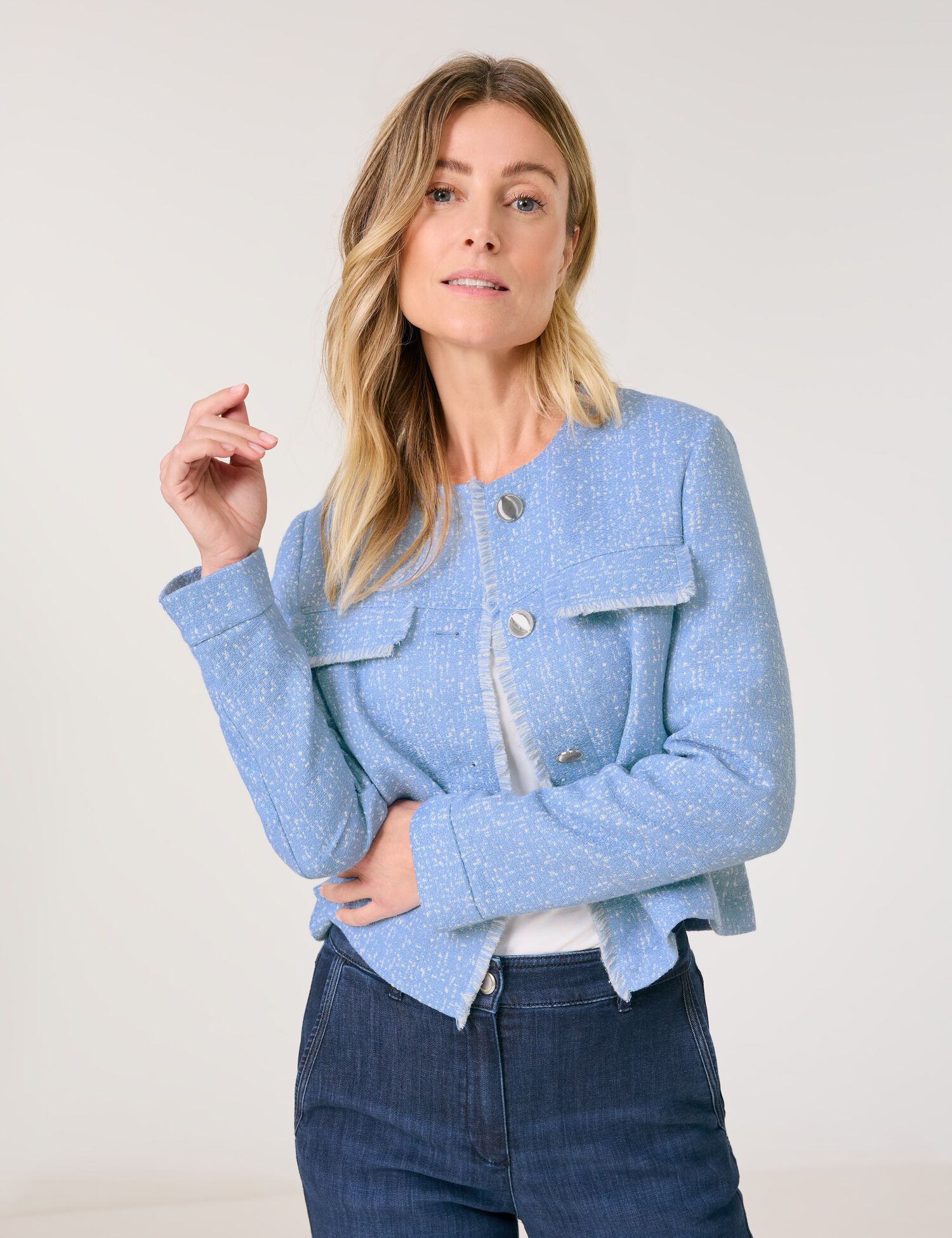 Blazerjacke aus Tweed