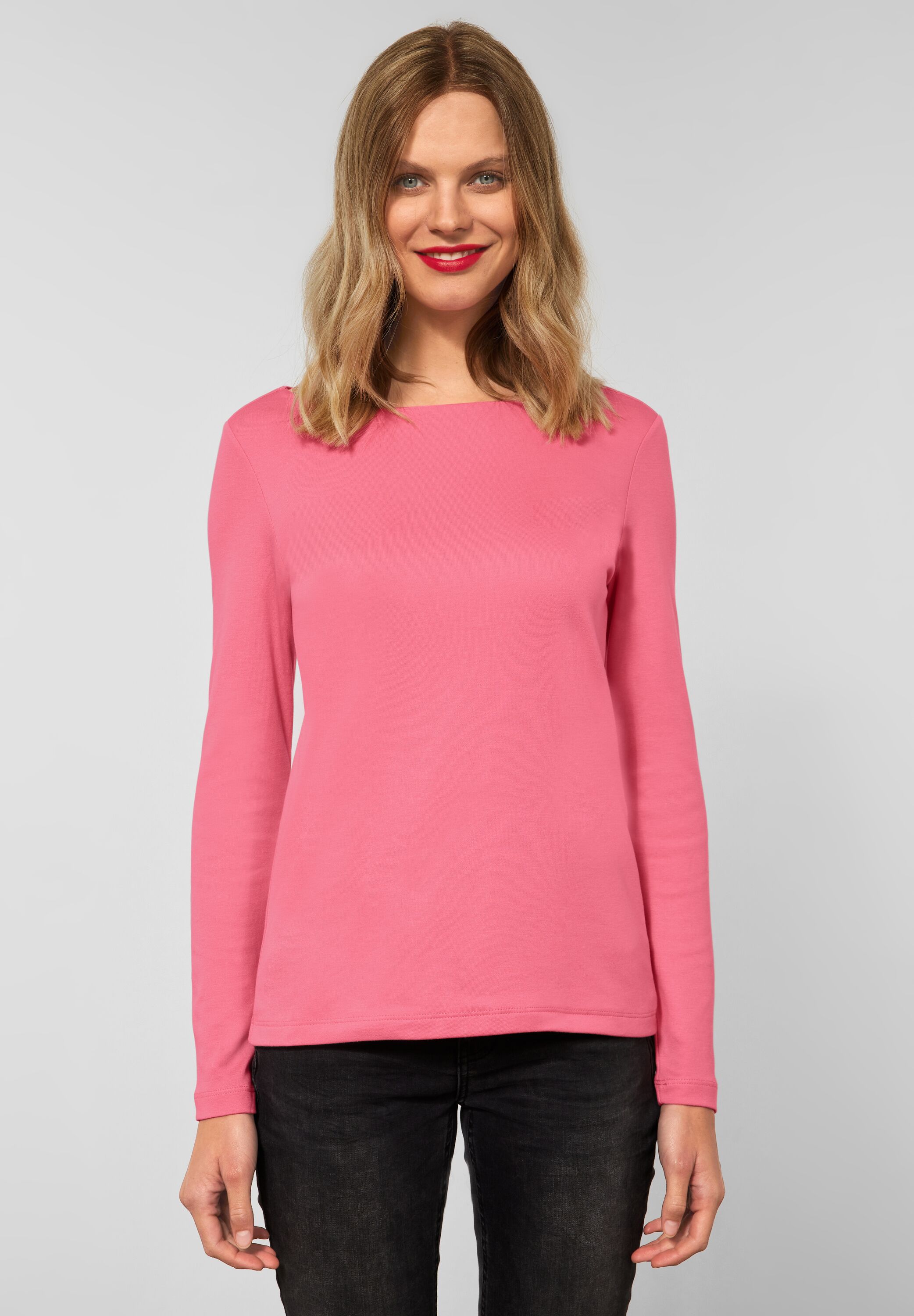 Shirt in Unifarbe