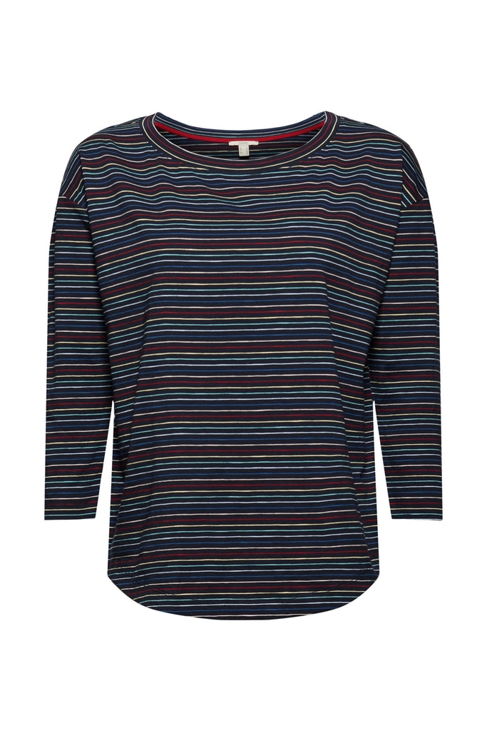 Longsleeve mit Streifen, 100% Bio-Baumwolle
