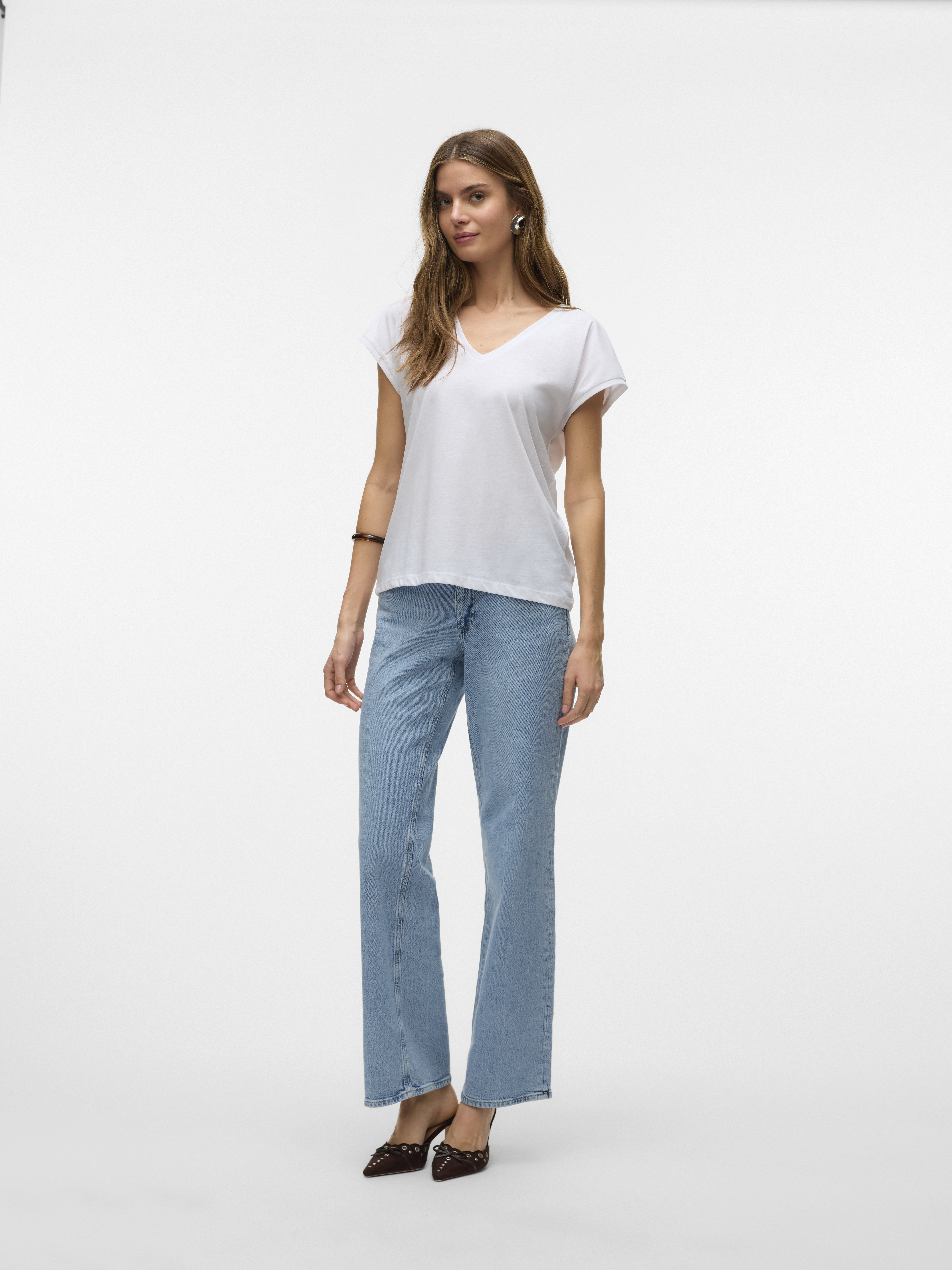 VMLUNA SS V-NECK TEE JRS NOOS