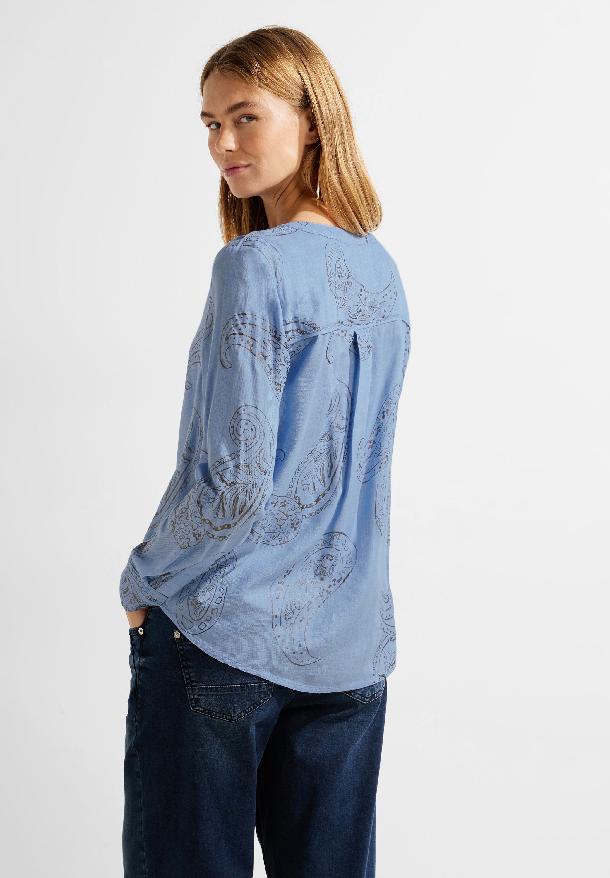 Bluse mit Paisley Print