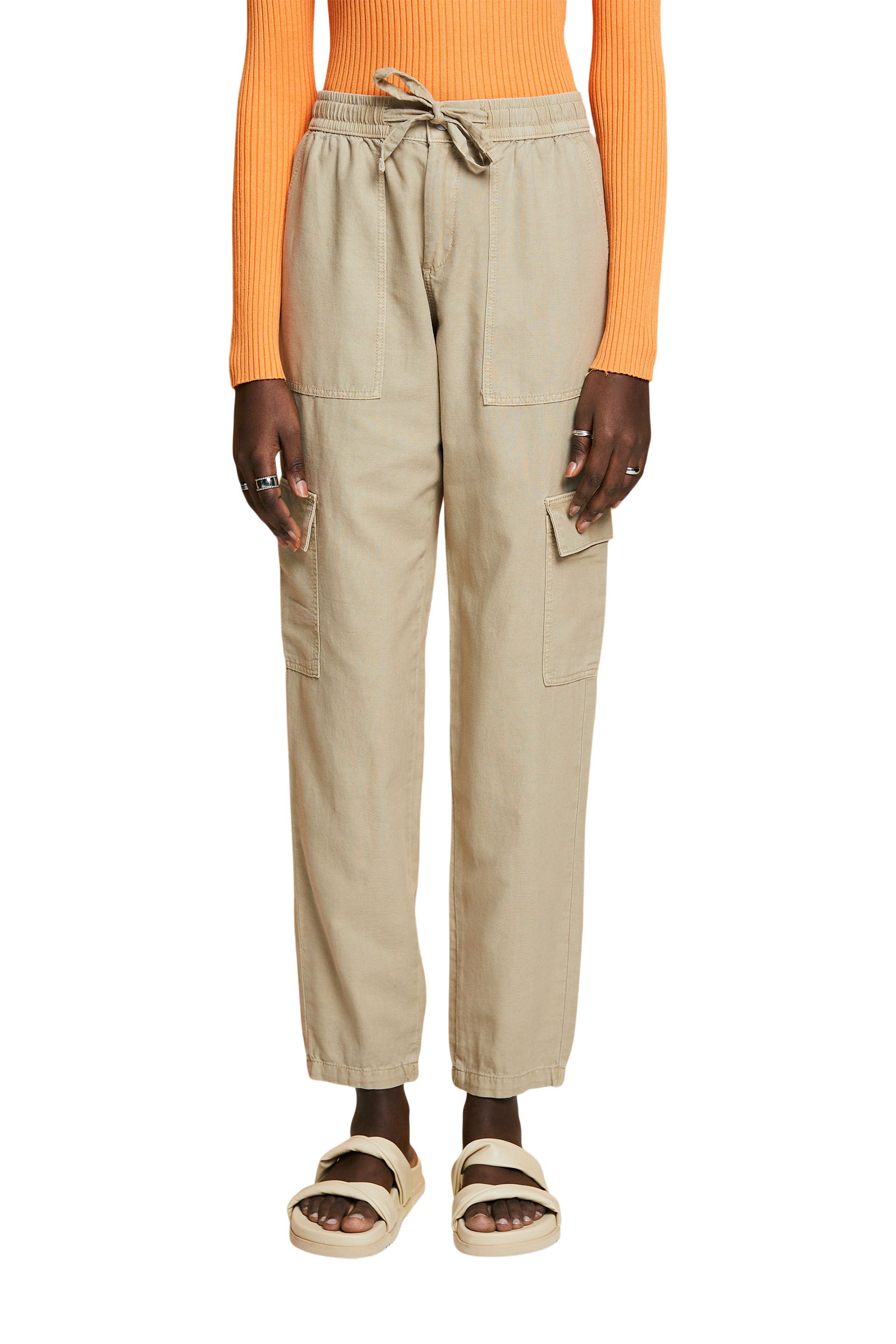 Cargohose aus Materialmix mit TENCEL™
