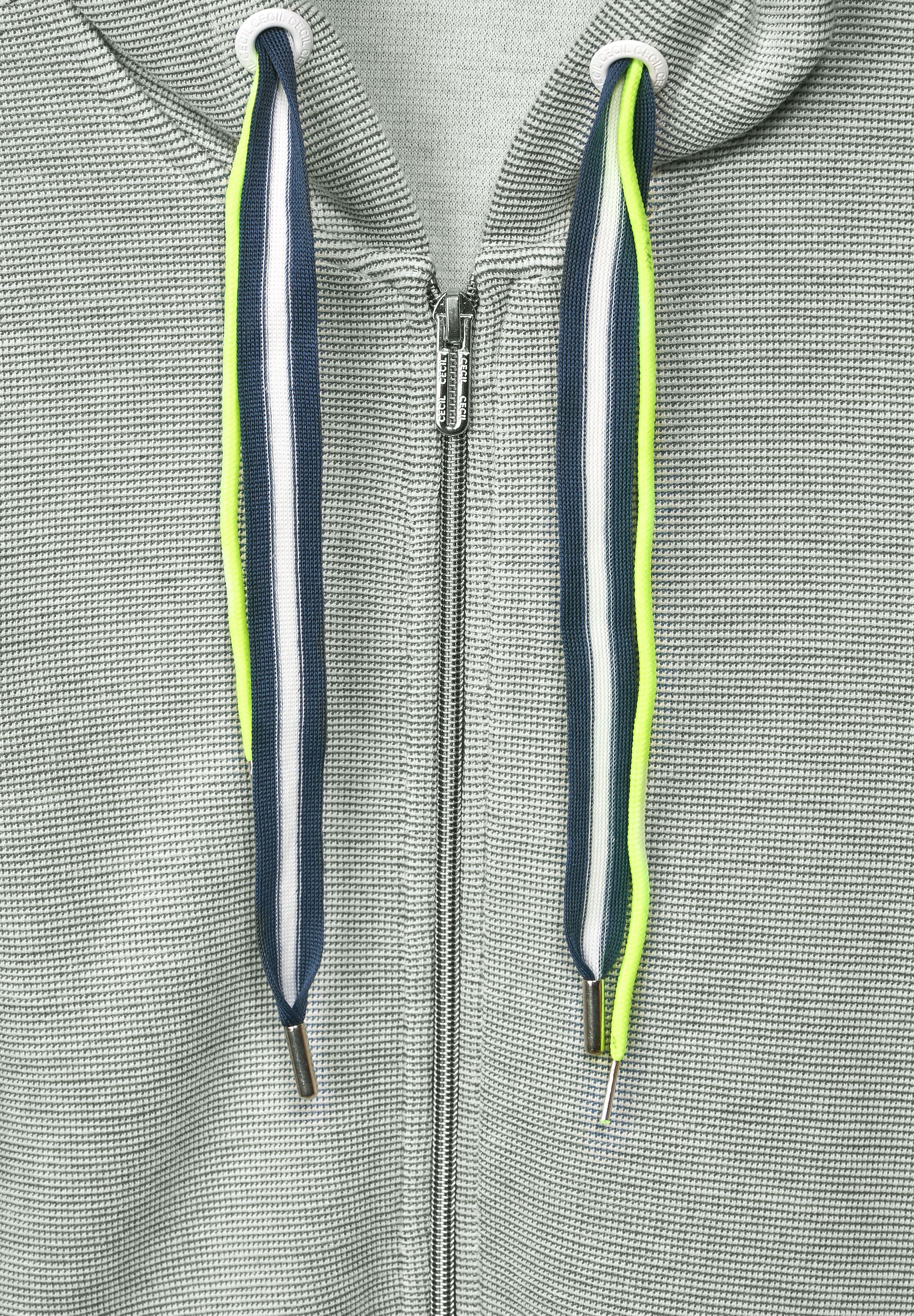 Shirtjacke mit Kapuze