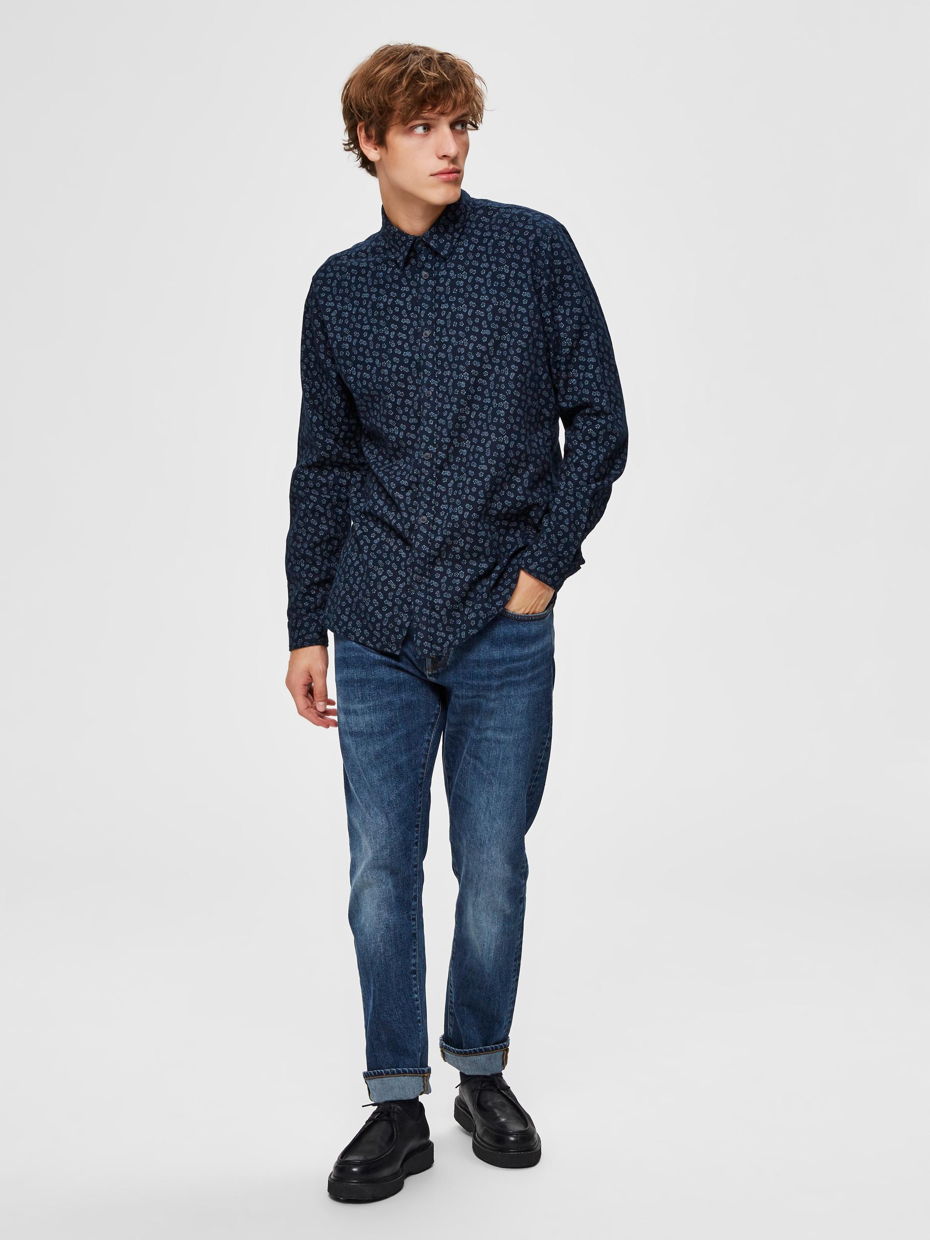 SLHSLIMSEAMUS-CAMP SHIRT LS MIX W