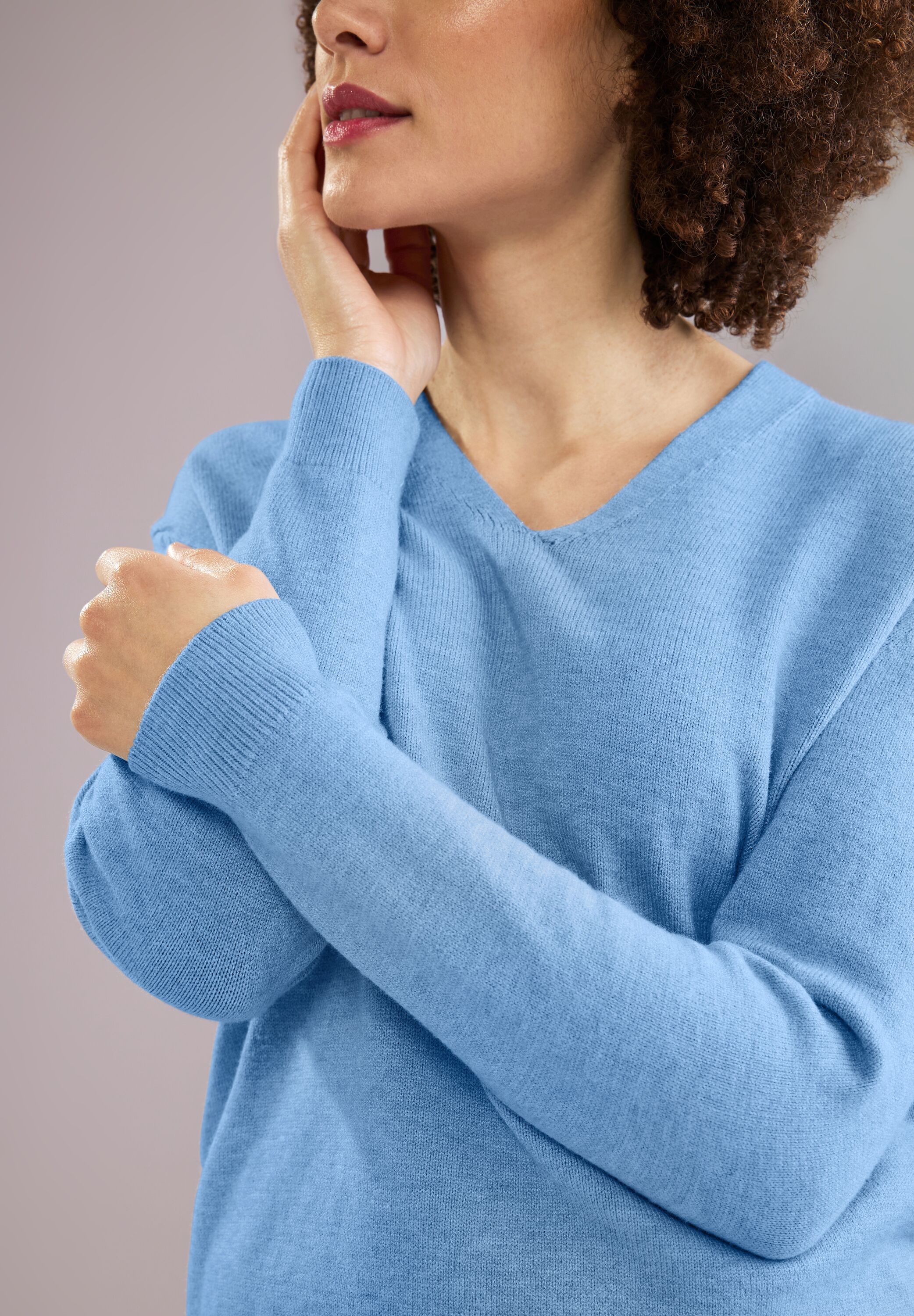 Pullover mit V-Ausschnitt