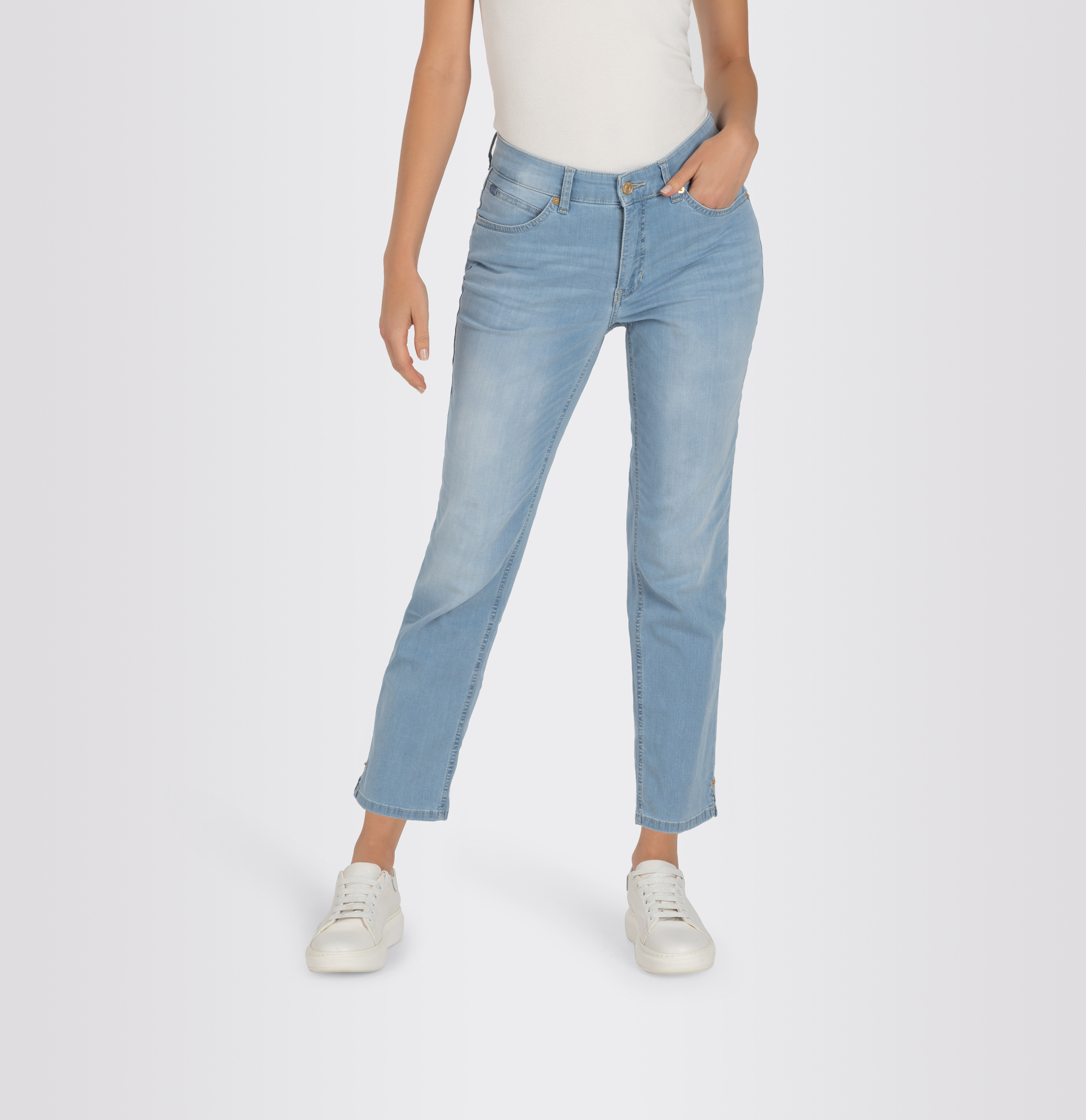 MAC JEANS - MELANIE 7/8, Super soft summer denim