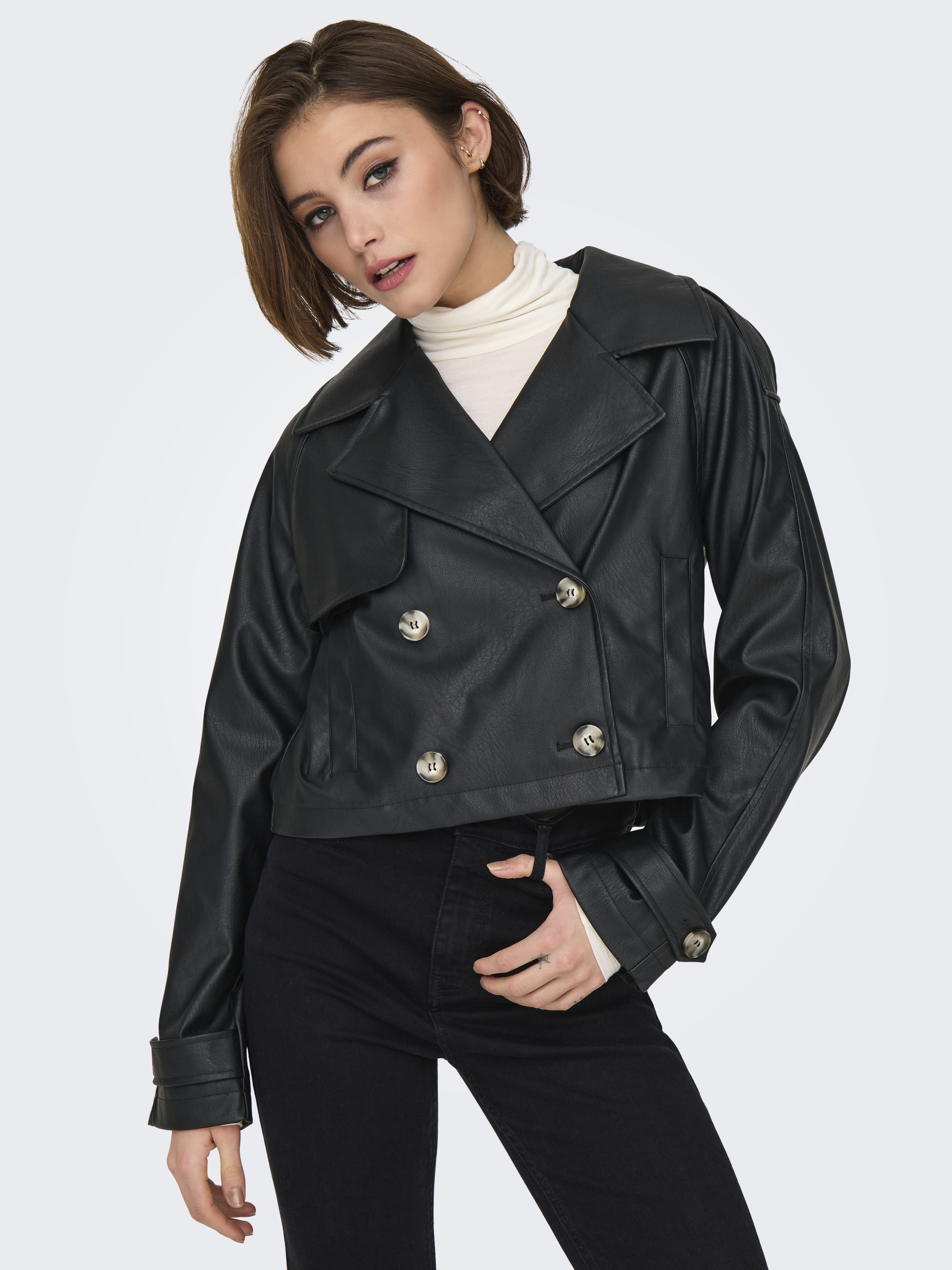 ONLAMIA FAUX LEATHER JACKET CC OTW