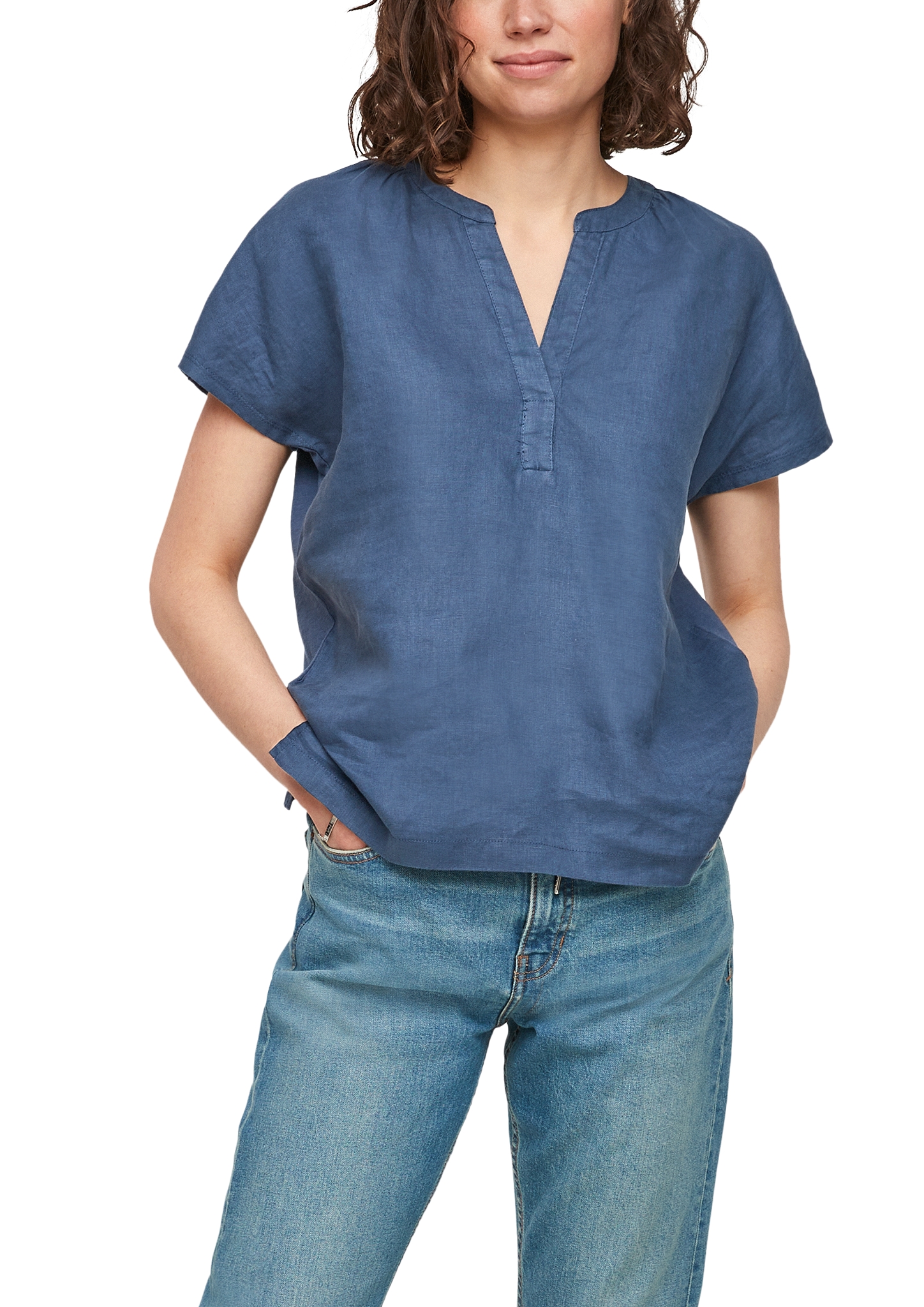 Materialmix-Shirt