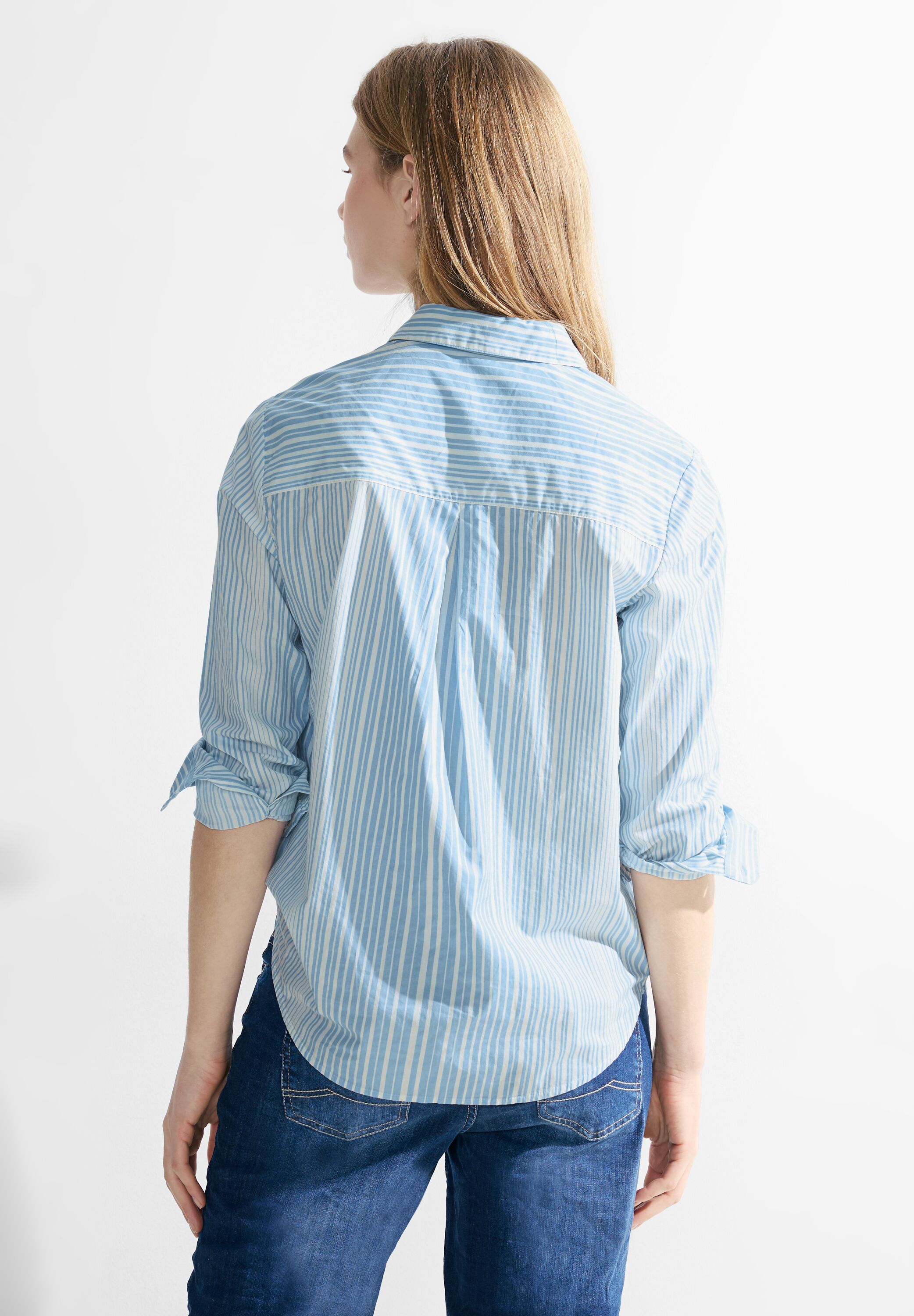Streifenmix Hemdbluse