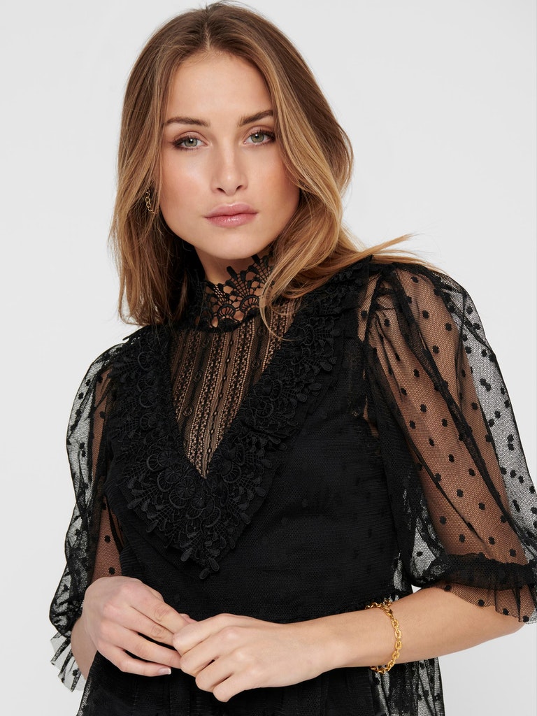 ONLANN 3/4 LACE TOP WVN