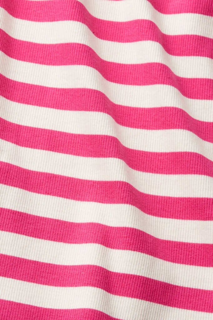 Gestreiftes Tanktop in gerippter Optik