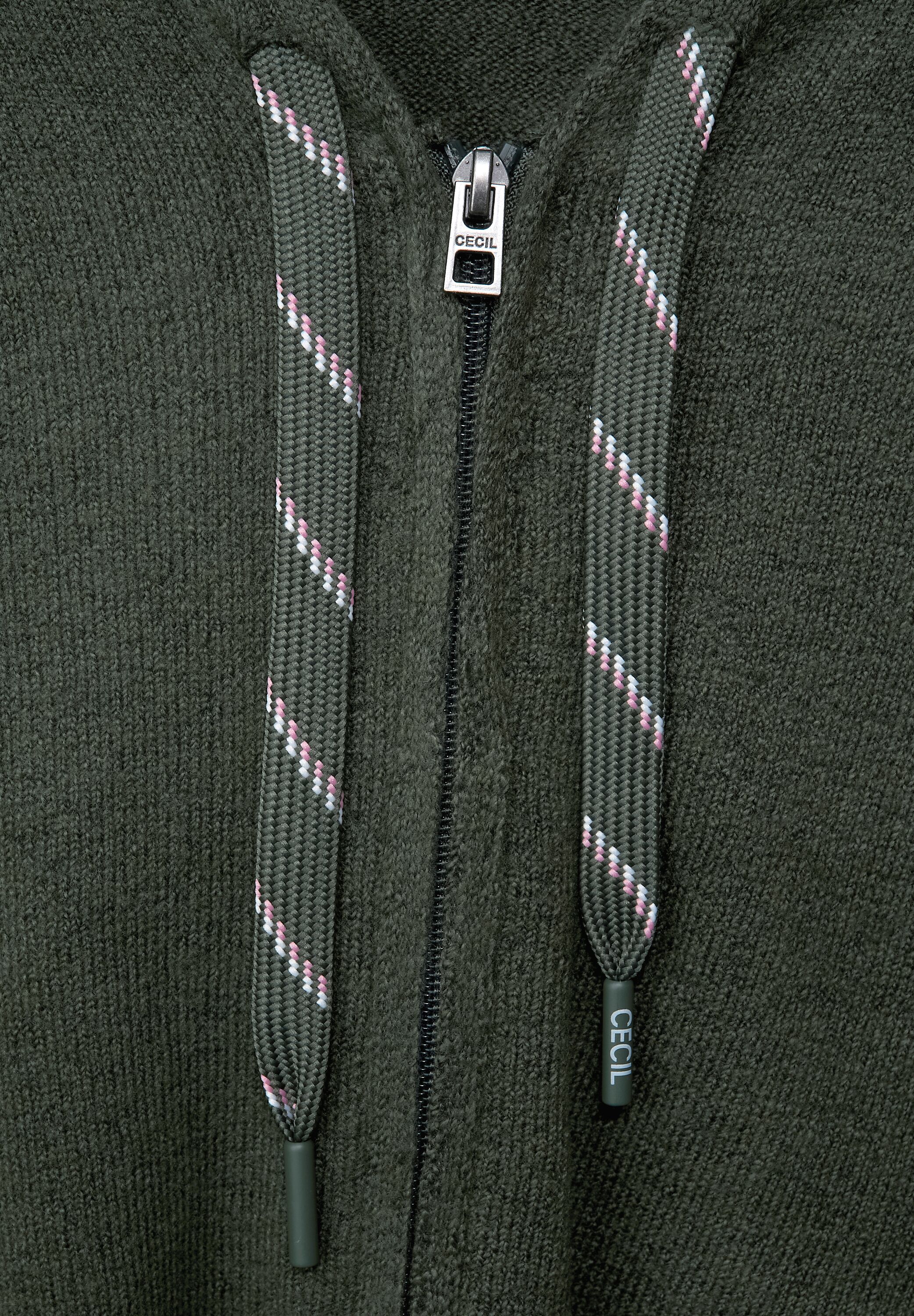 Cosy Strickjacke mit Zipper