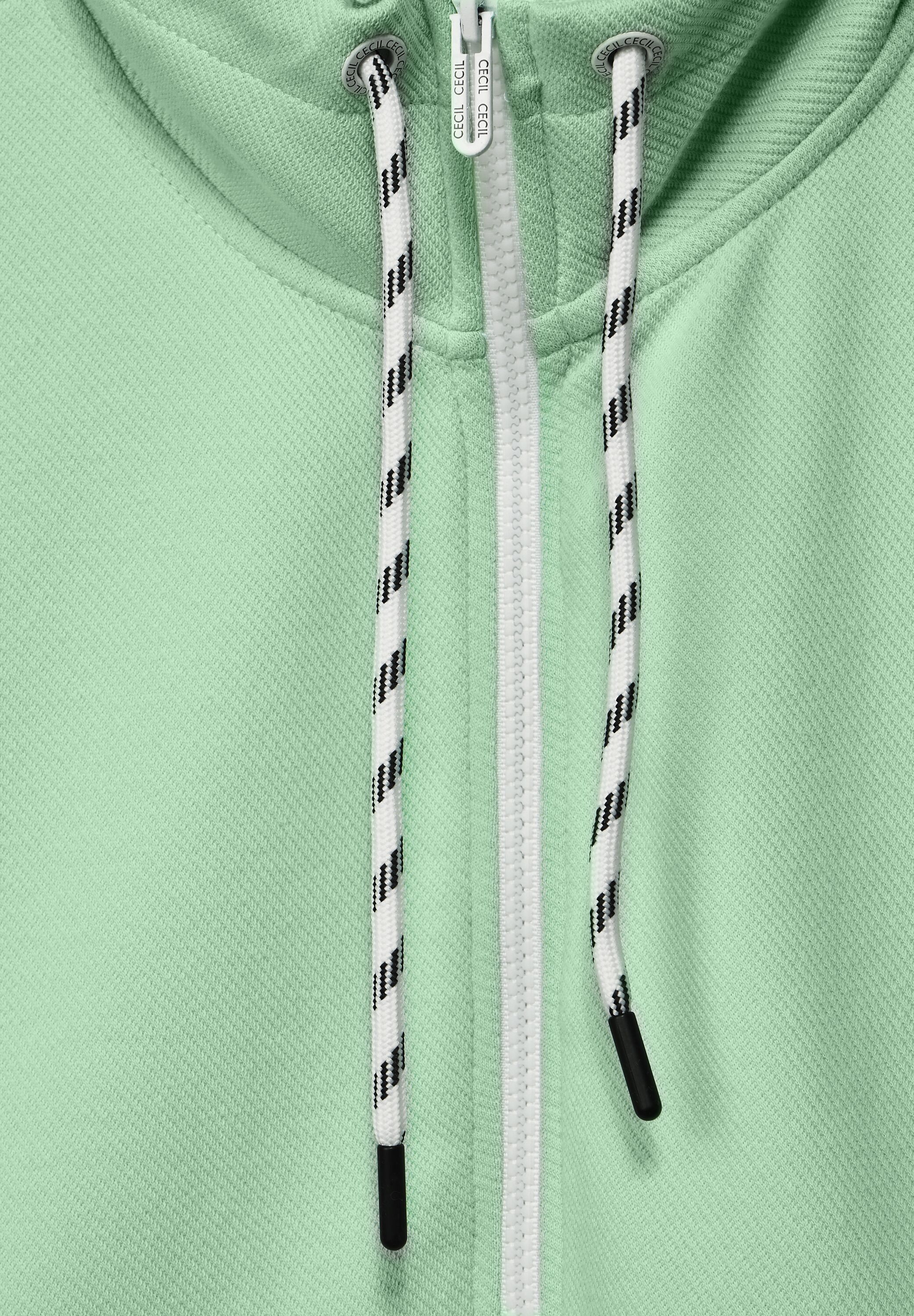 Kurzarm Sweatjacke