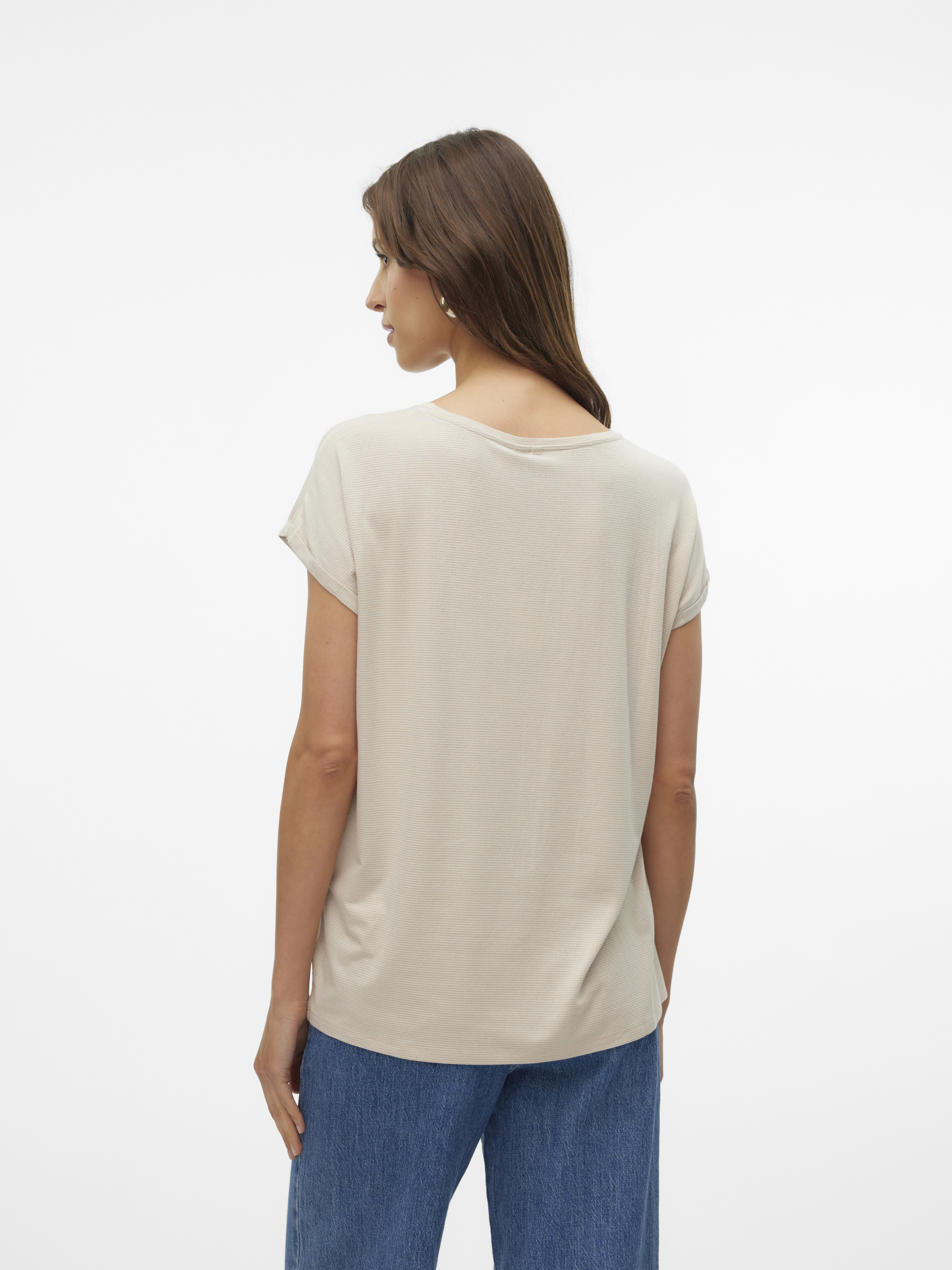 VMLAVA GLITTER SS TOP STRIPE GA JRS NOOS