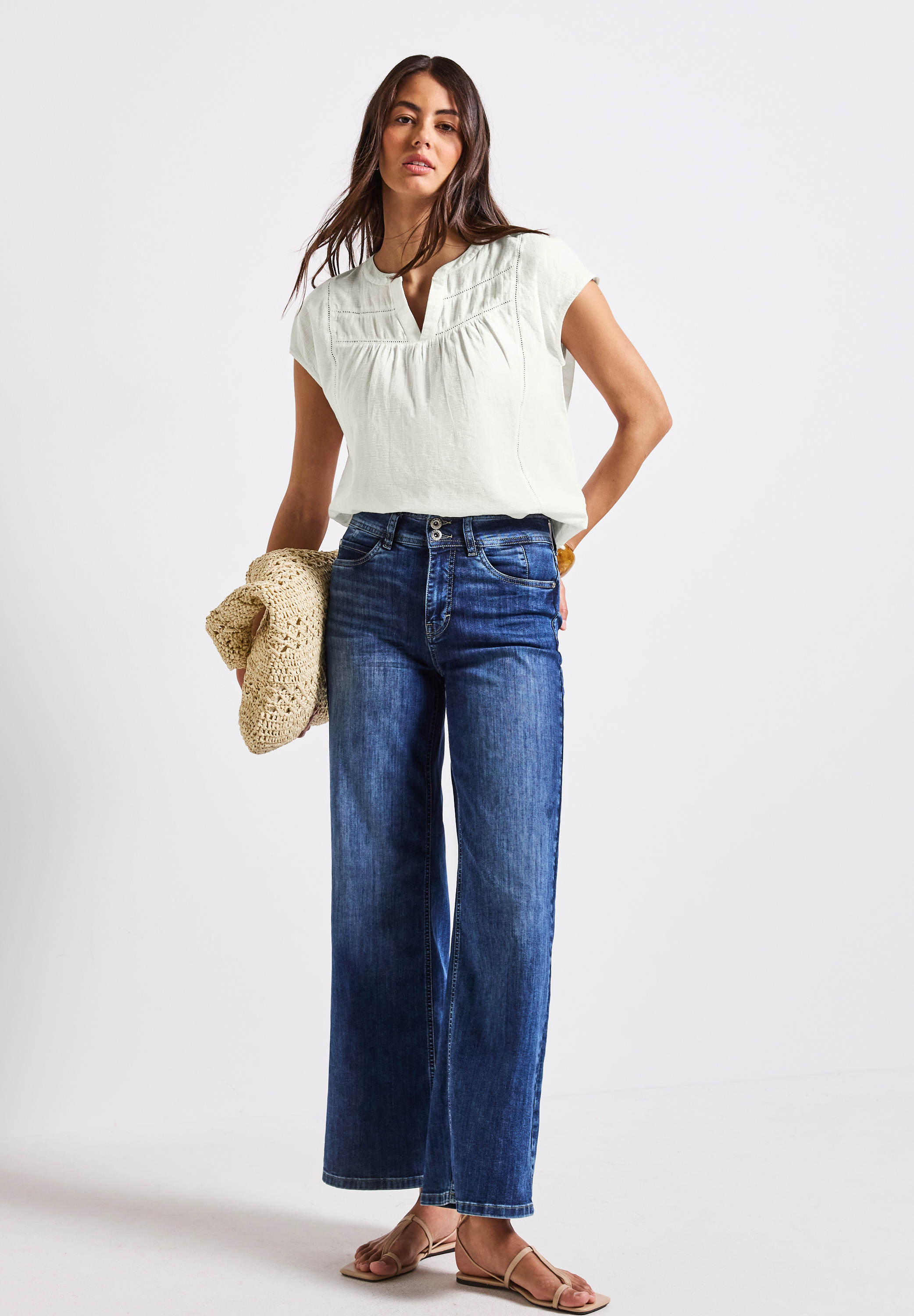 Bluse mit Tape-Details Bluse mit Tape-Details