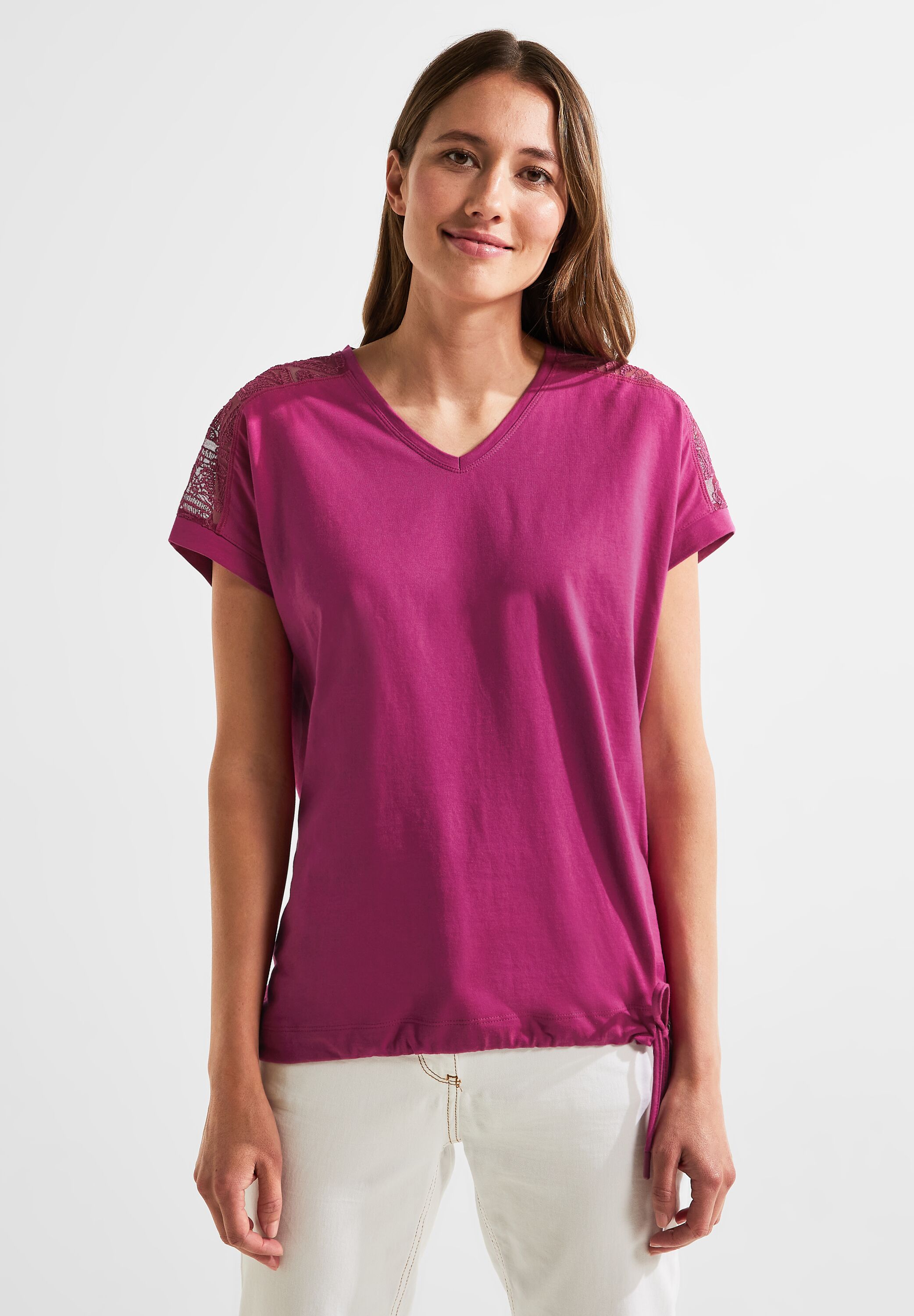 Spitzendetail Shirt