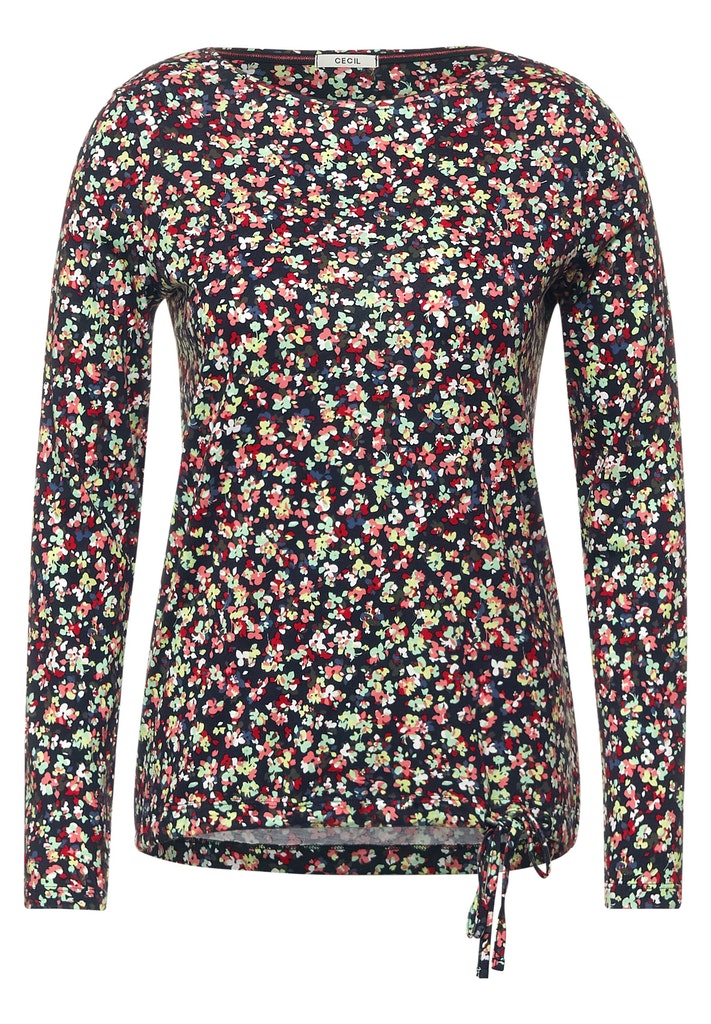 Basic Shirt mit Blumenprint