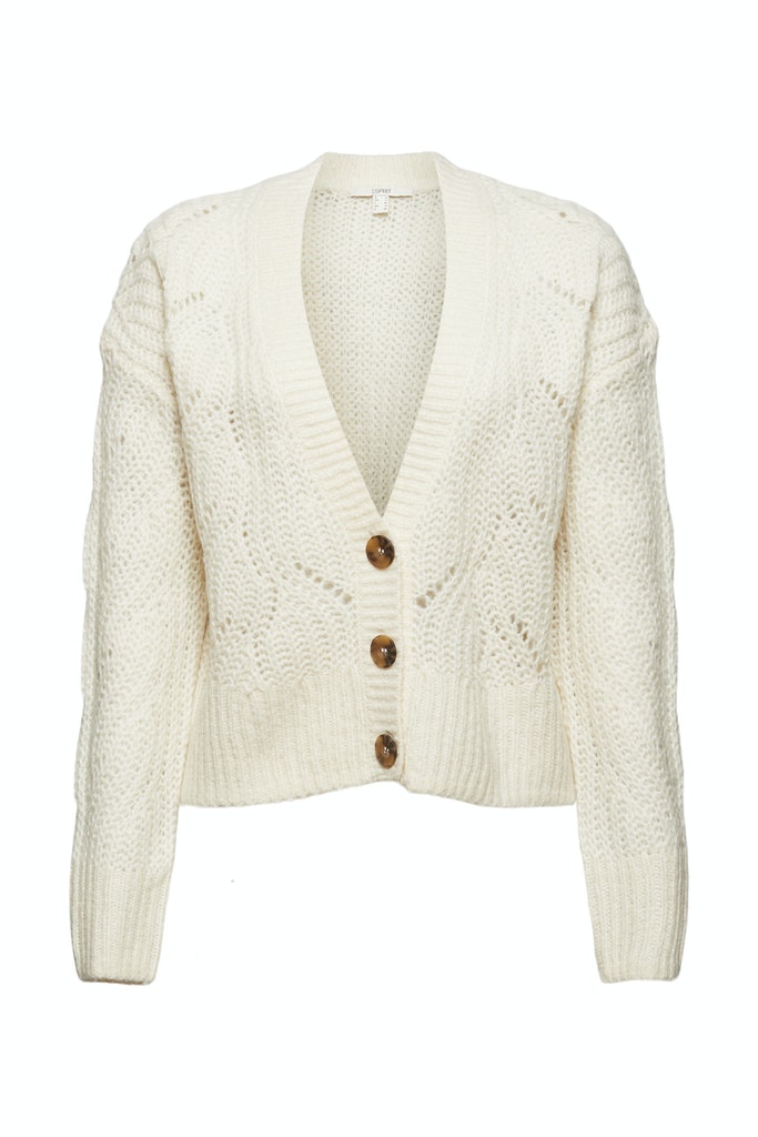 Mit Wolle/Alpaka: Pointelle Cardigan