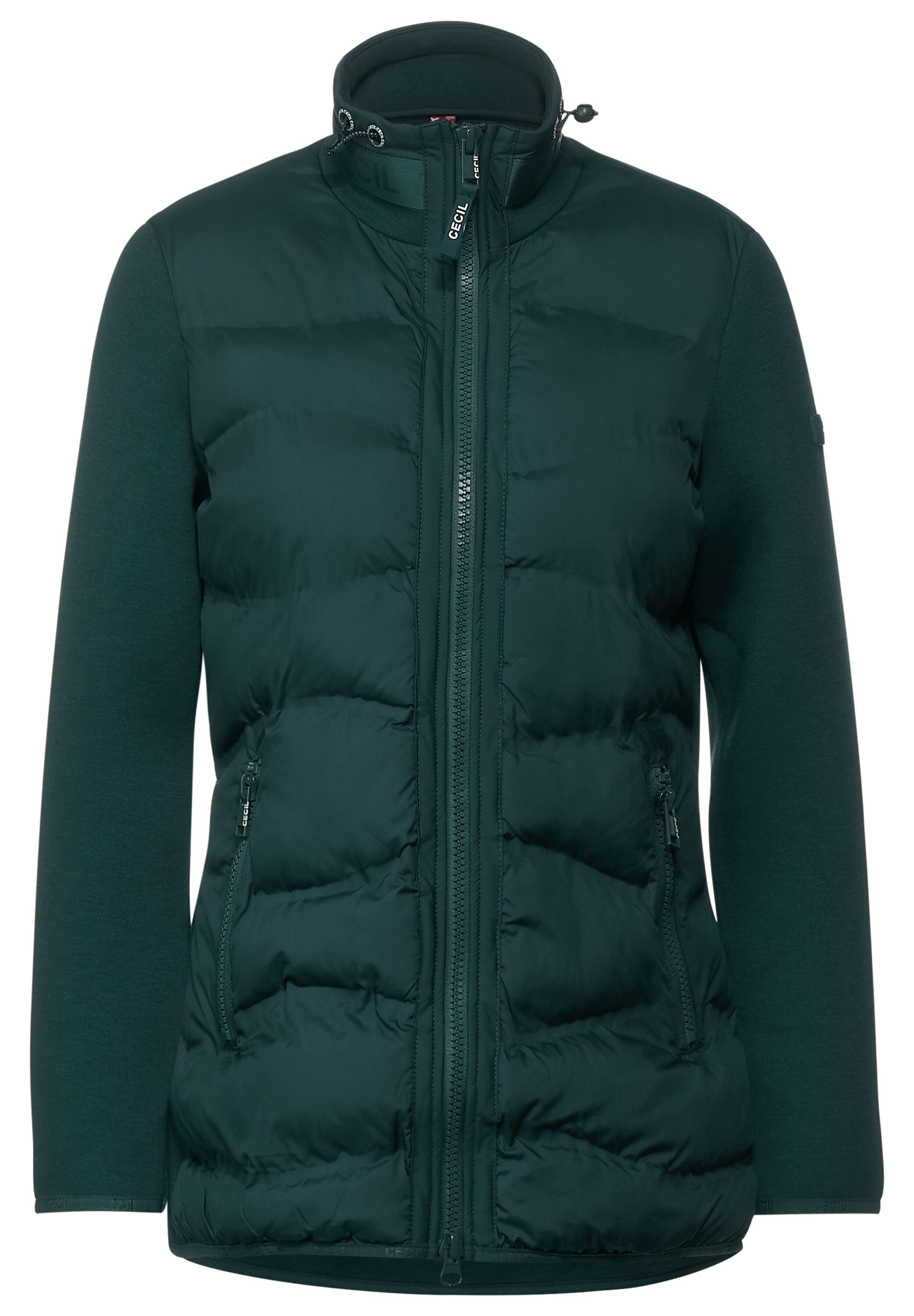 Scubajacke im Materialmix