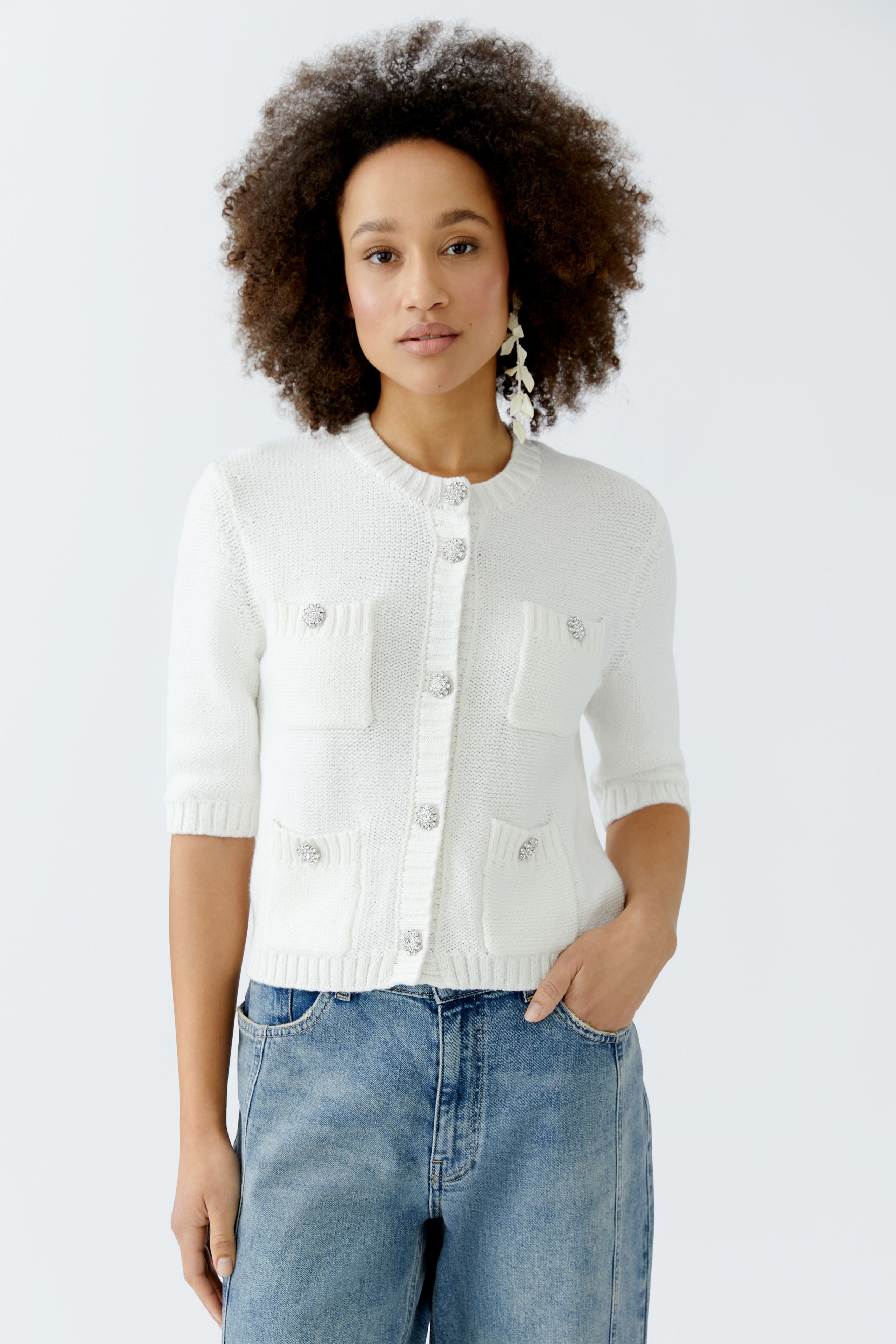 Strickjacke Baumwollmischung