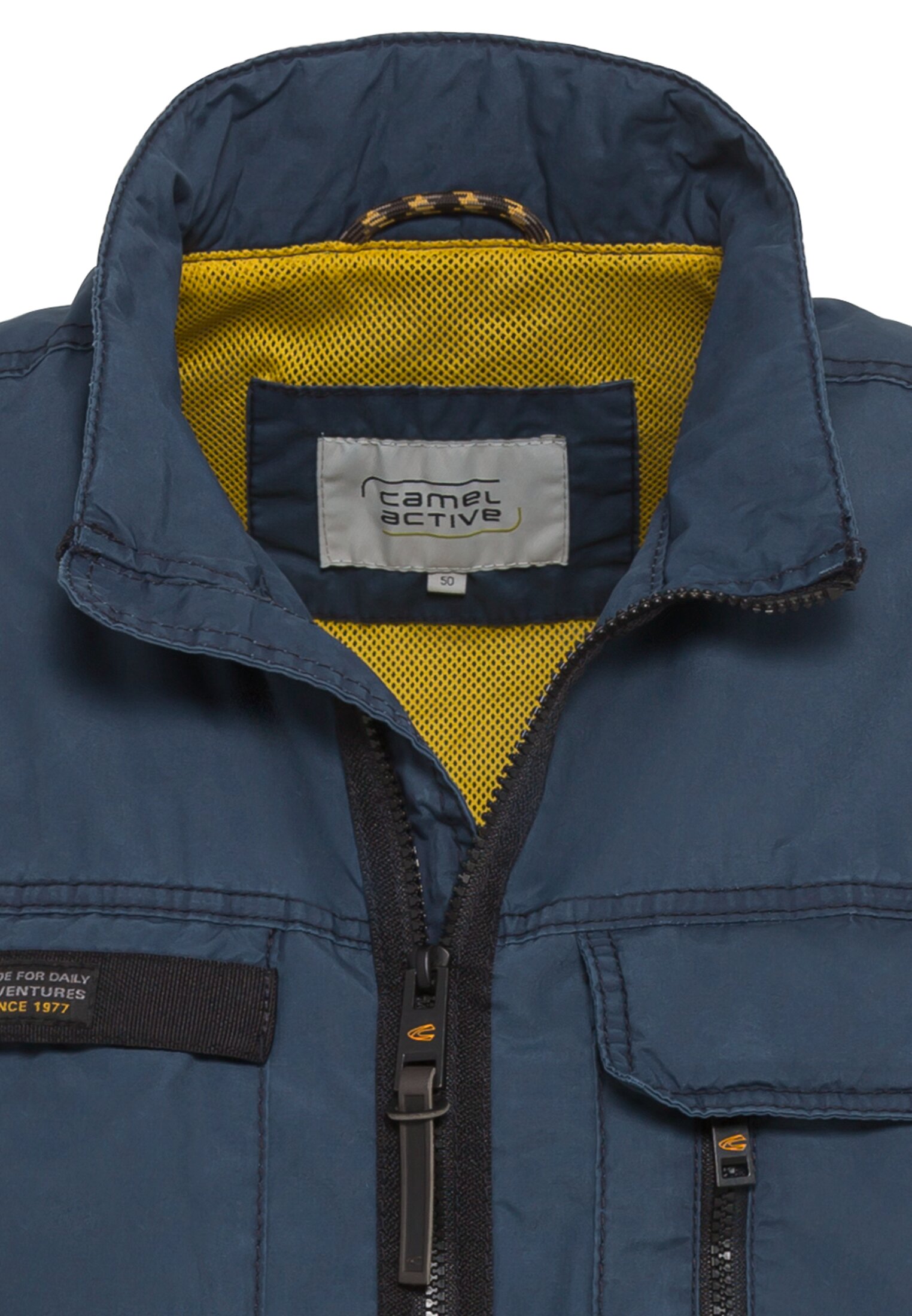 Multipocket Weste mit Stehkragen