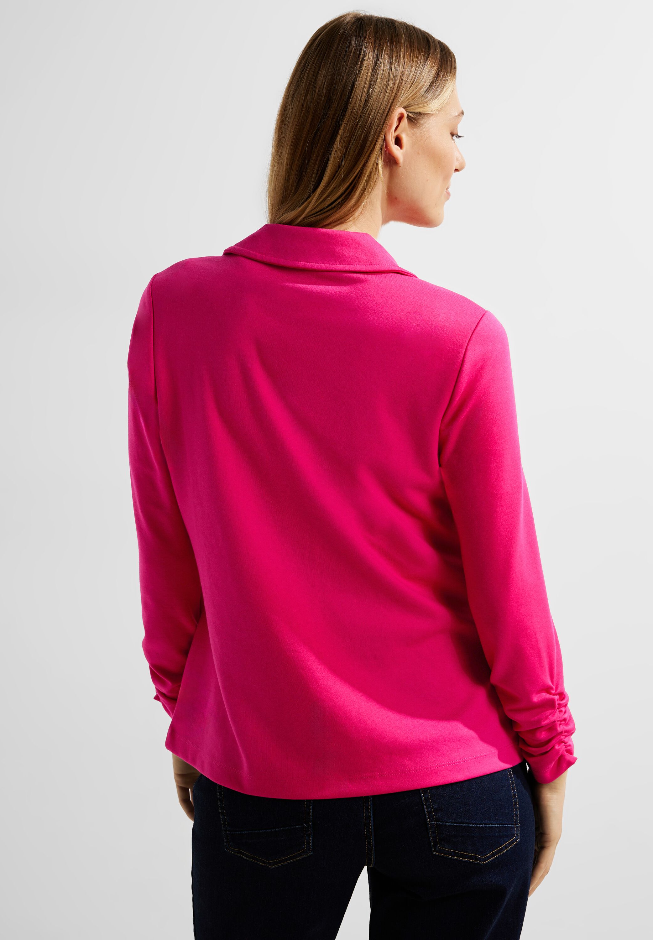 Sweatblazer mit Raffung