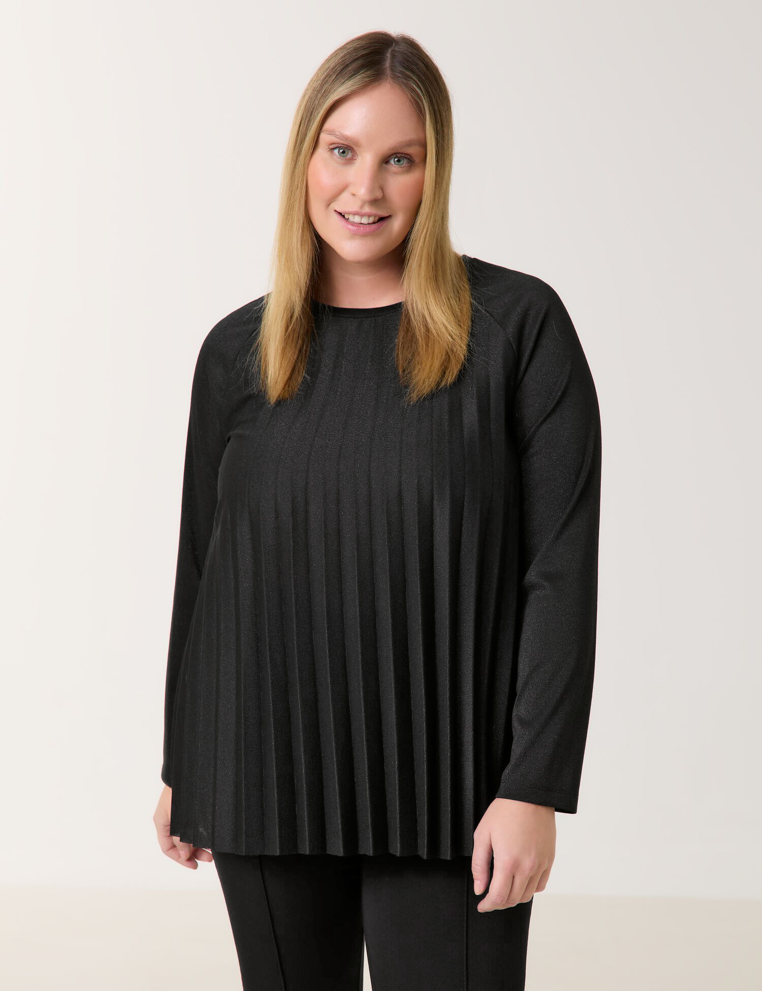 Ausgestellter Pullover  mit Glitzer-Effekt