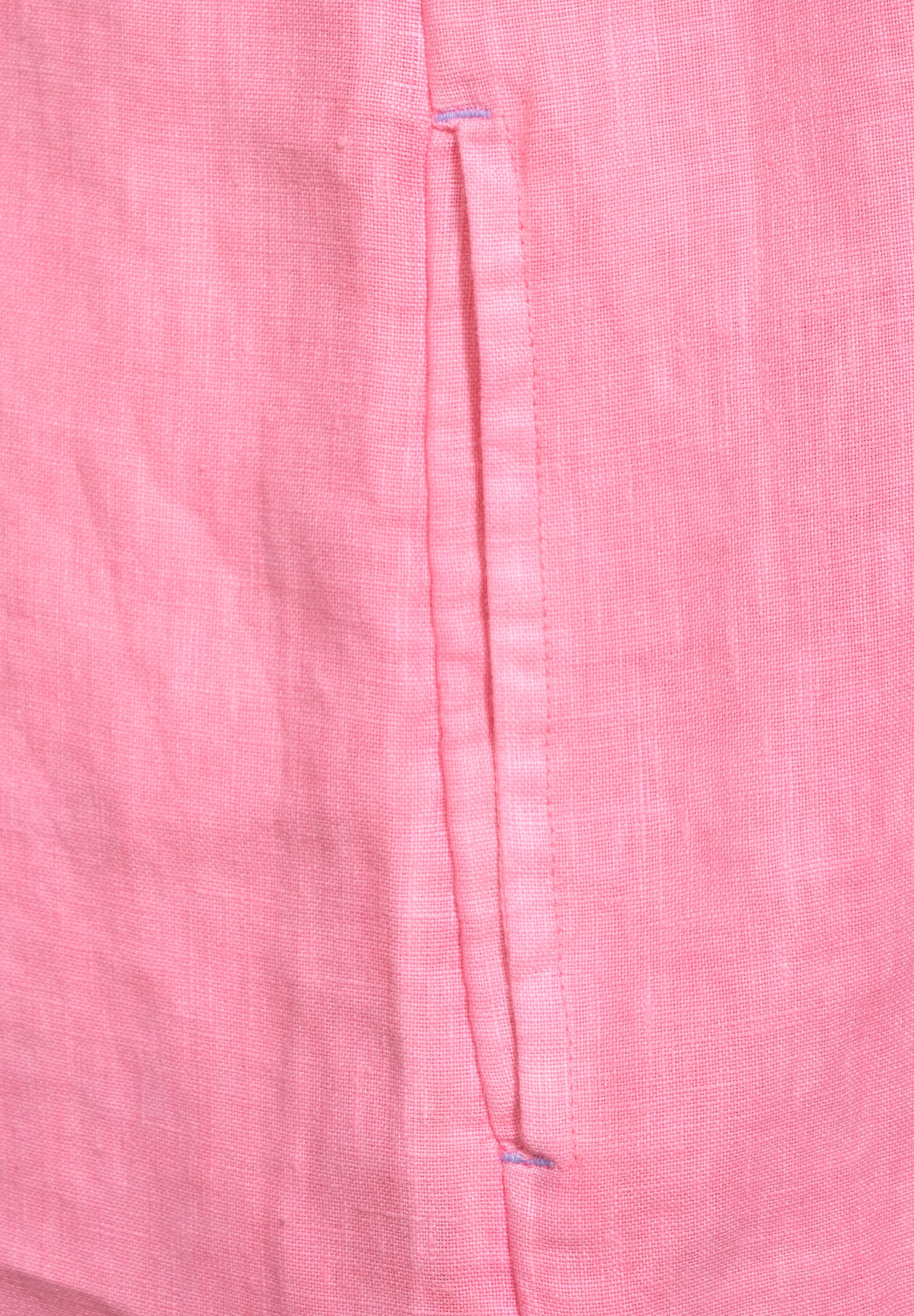 Leinen Kleid in Unifarbe pink neon XS 4063039482496 | soft | 