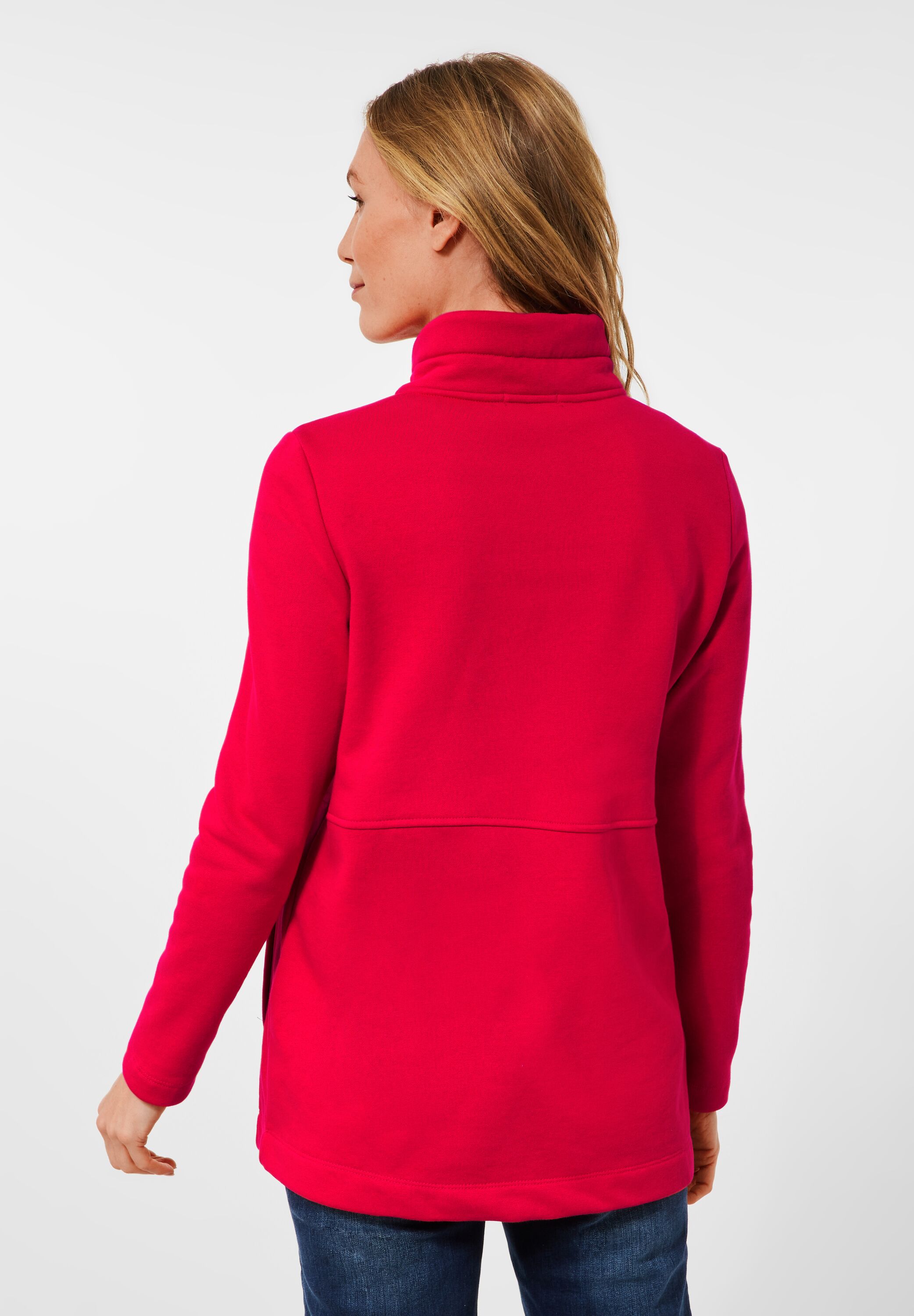 Lange Sweatjacke
