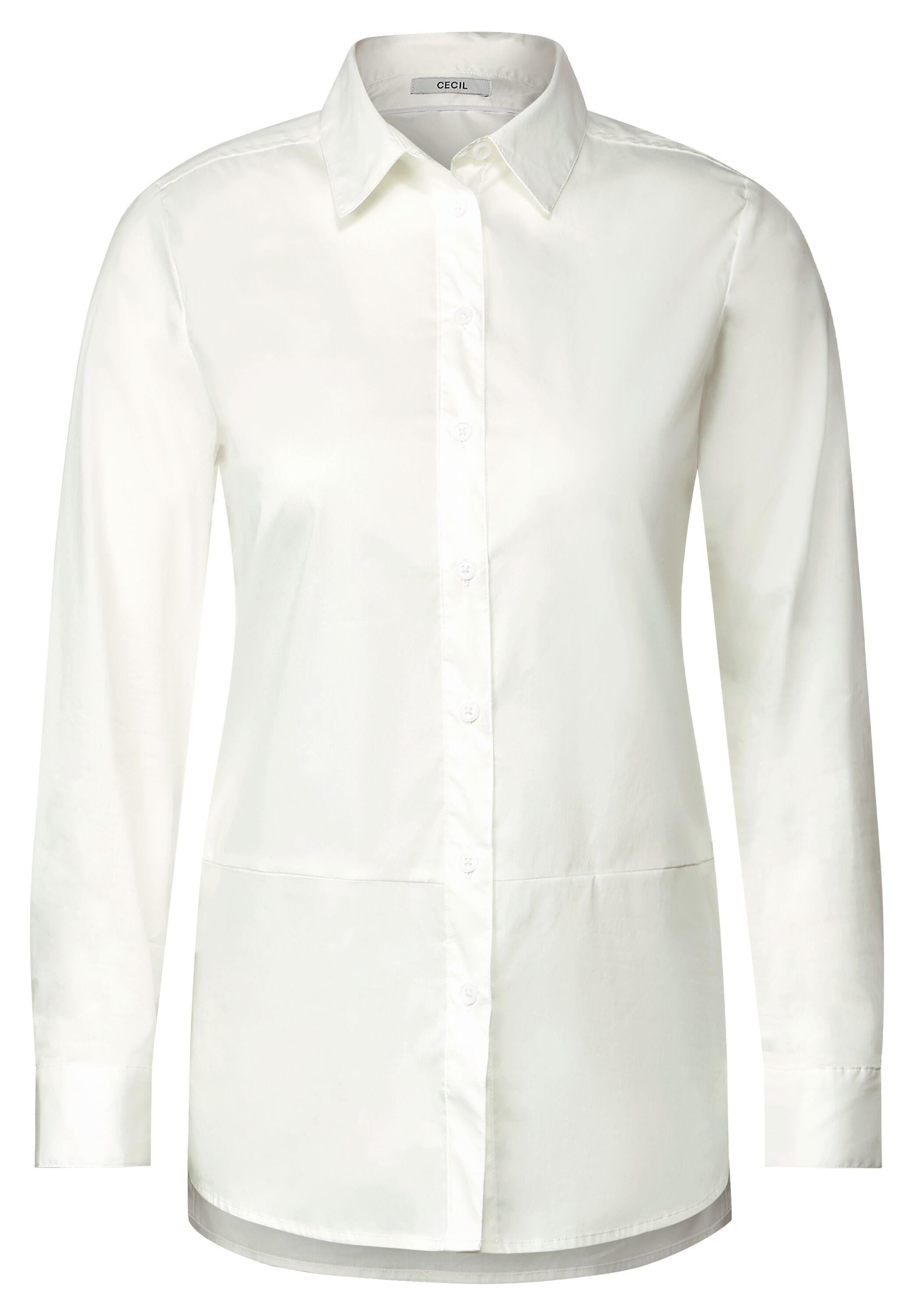 Longbluse mit Knopfleiste