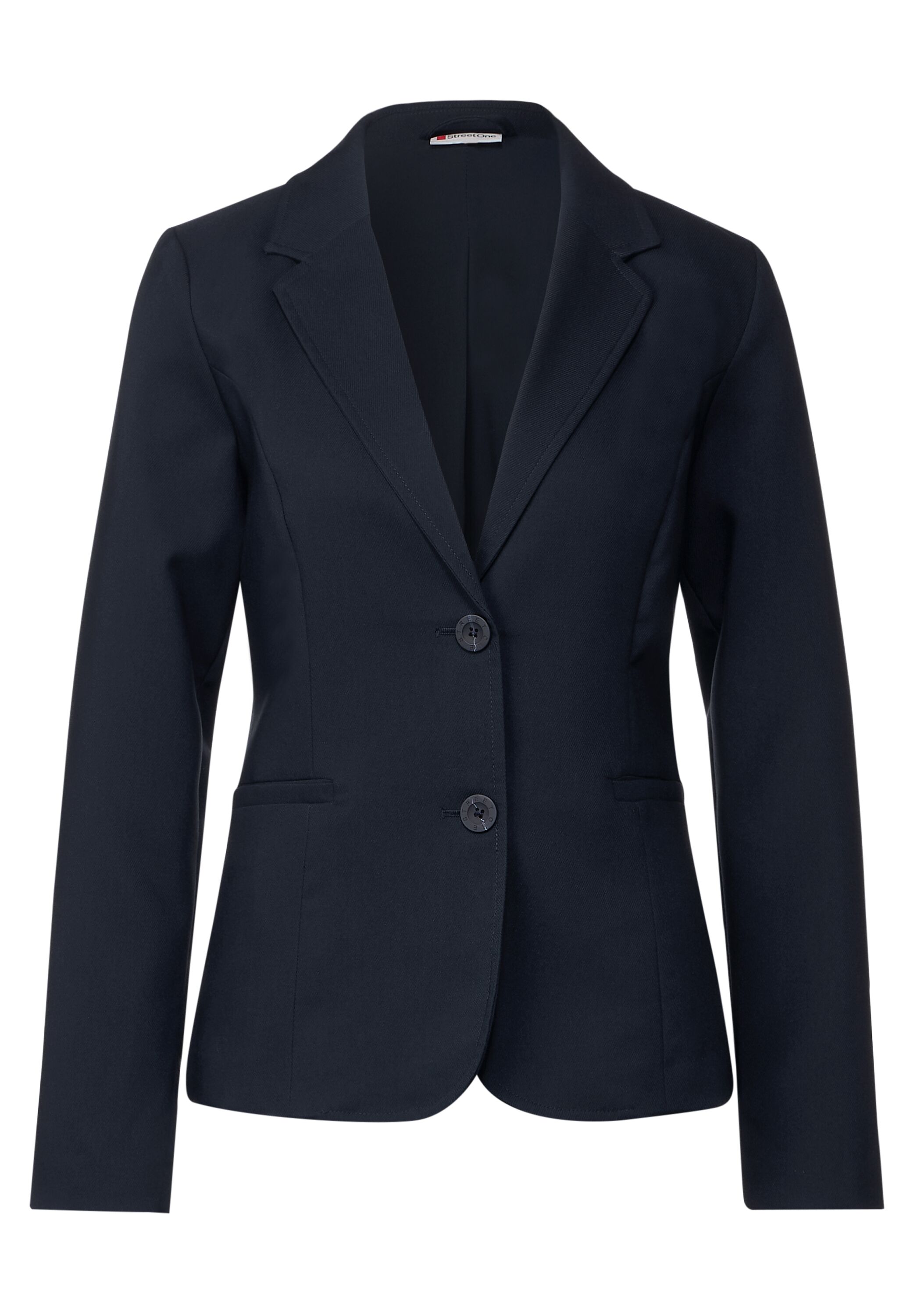 Twill Blazer in Unifarbe