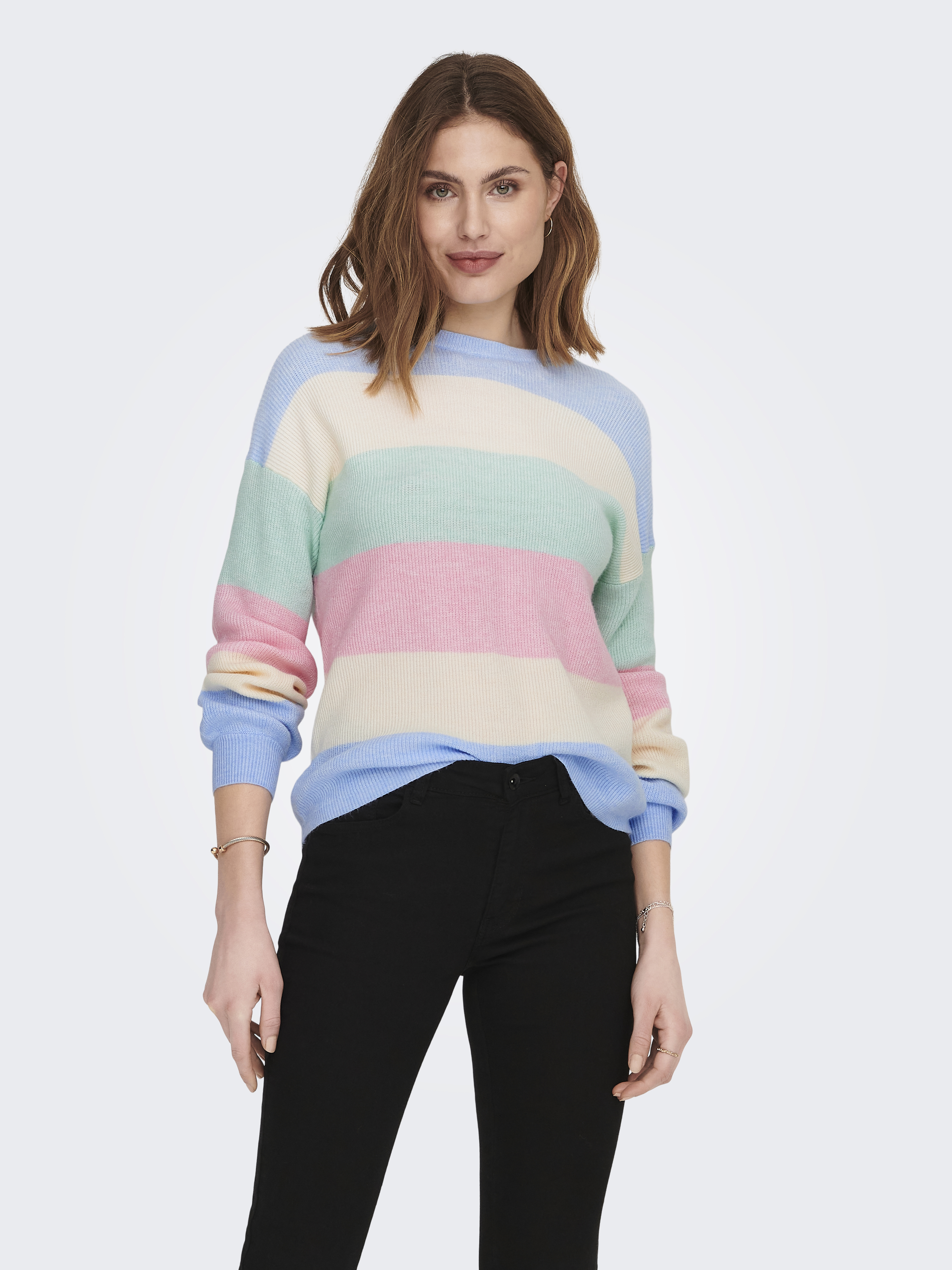 ONLATIA LIFE L/S STRIPE PULLOV KNT NOOS