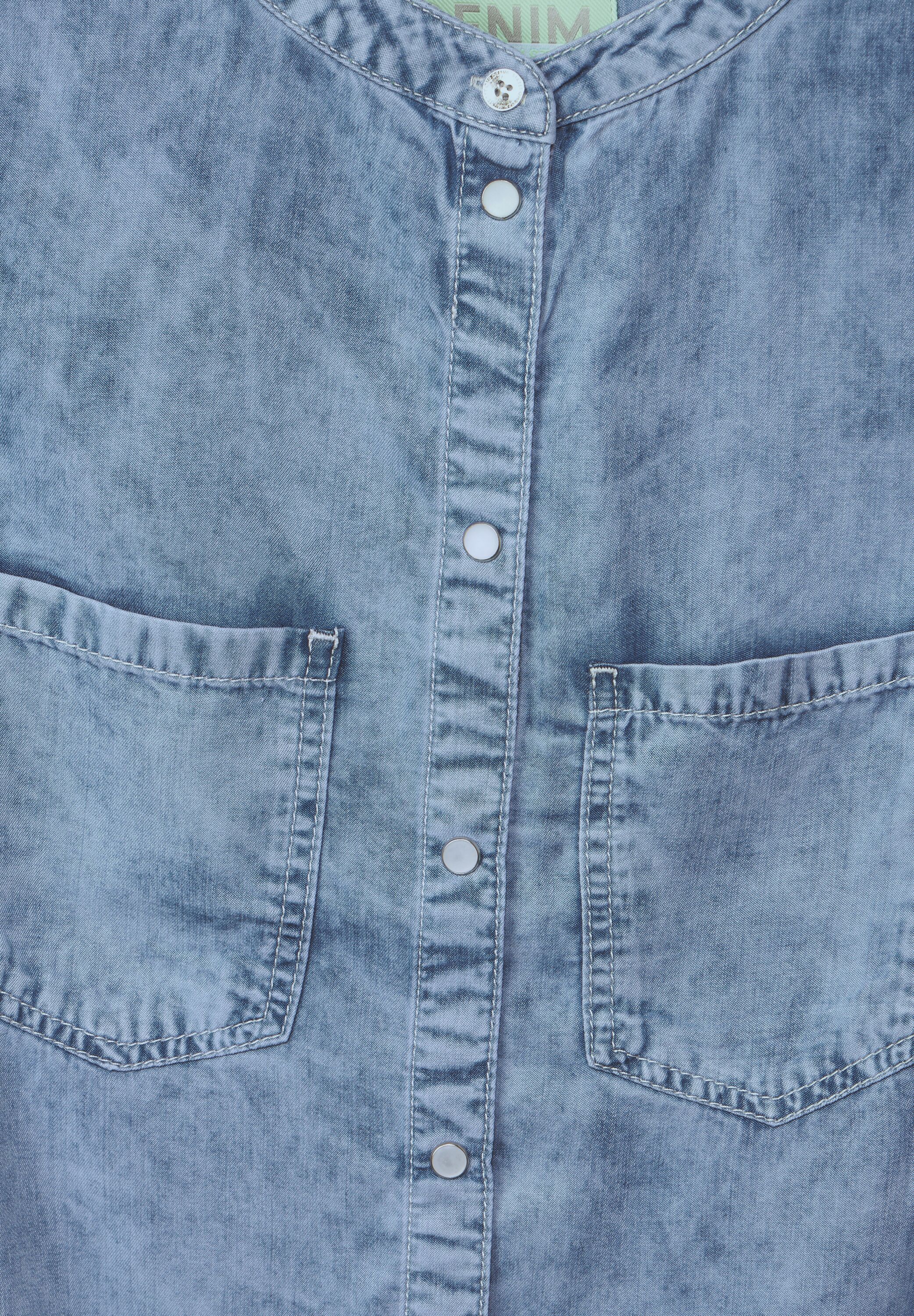 Blaue Jeansbluse
