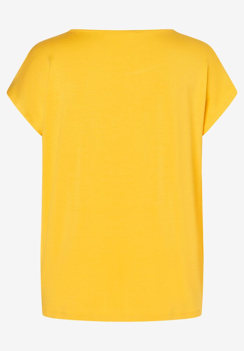 Shirt mit Satinfront  sunset yellow  Sommer-Kollektion