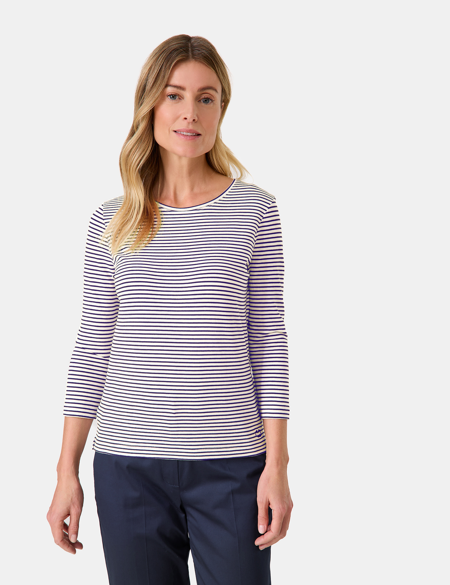 Geringeltes 3/4 Arm Shirt