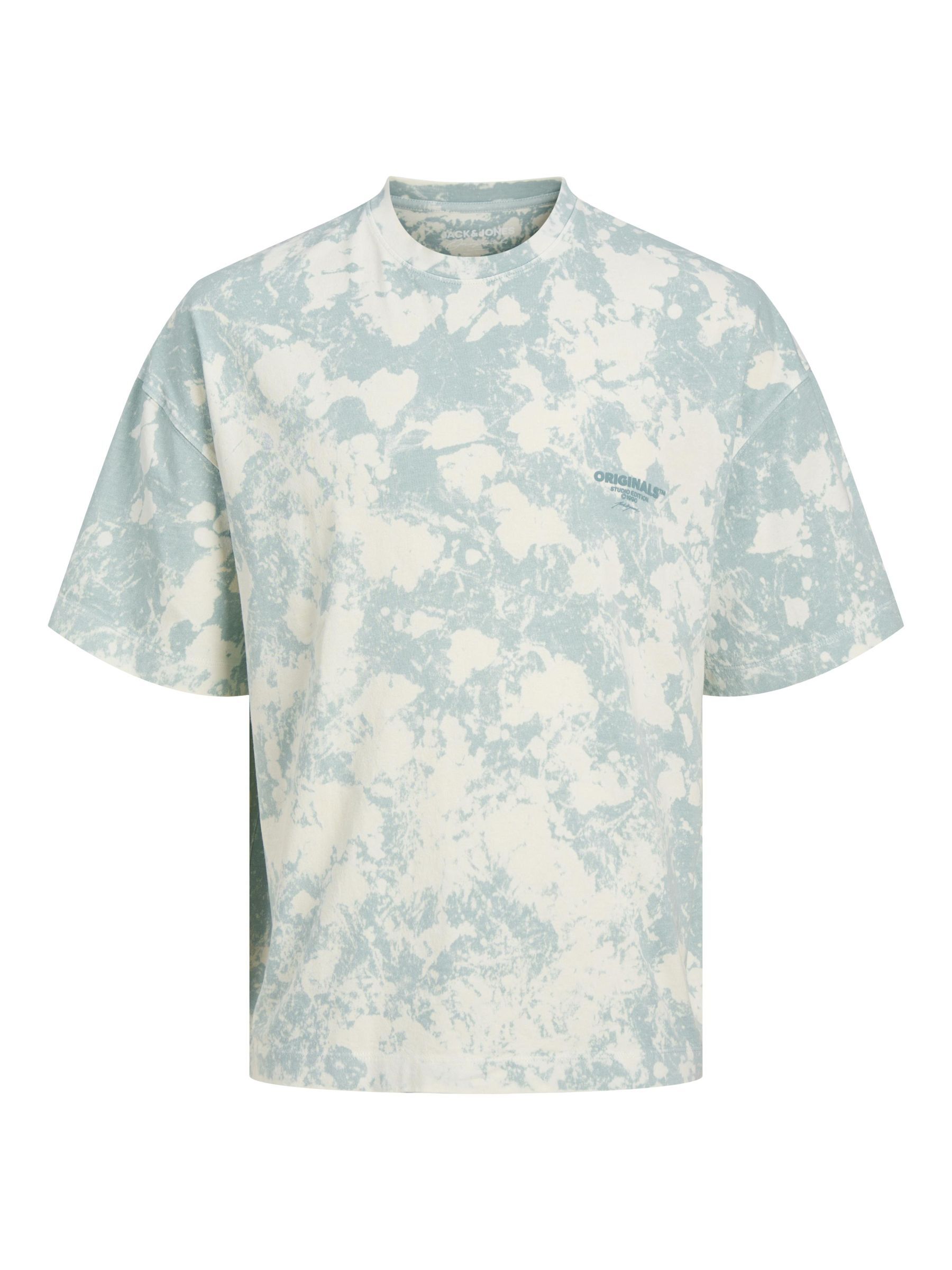 JORBORA TIE DYE TEE SS CREW NECK BLK
