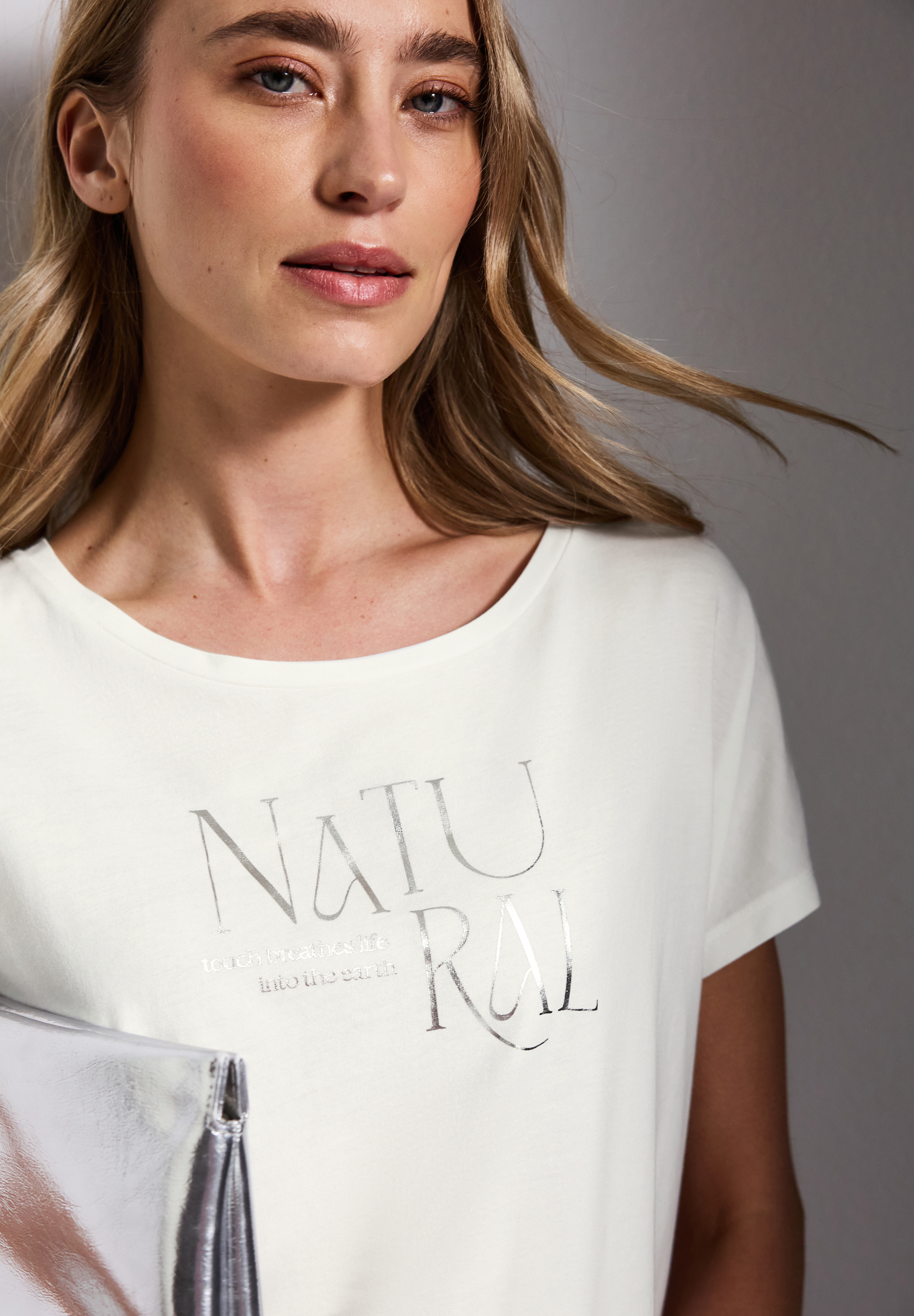 Shirt mit Glitzer-Wording