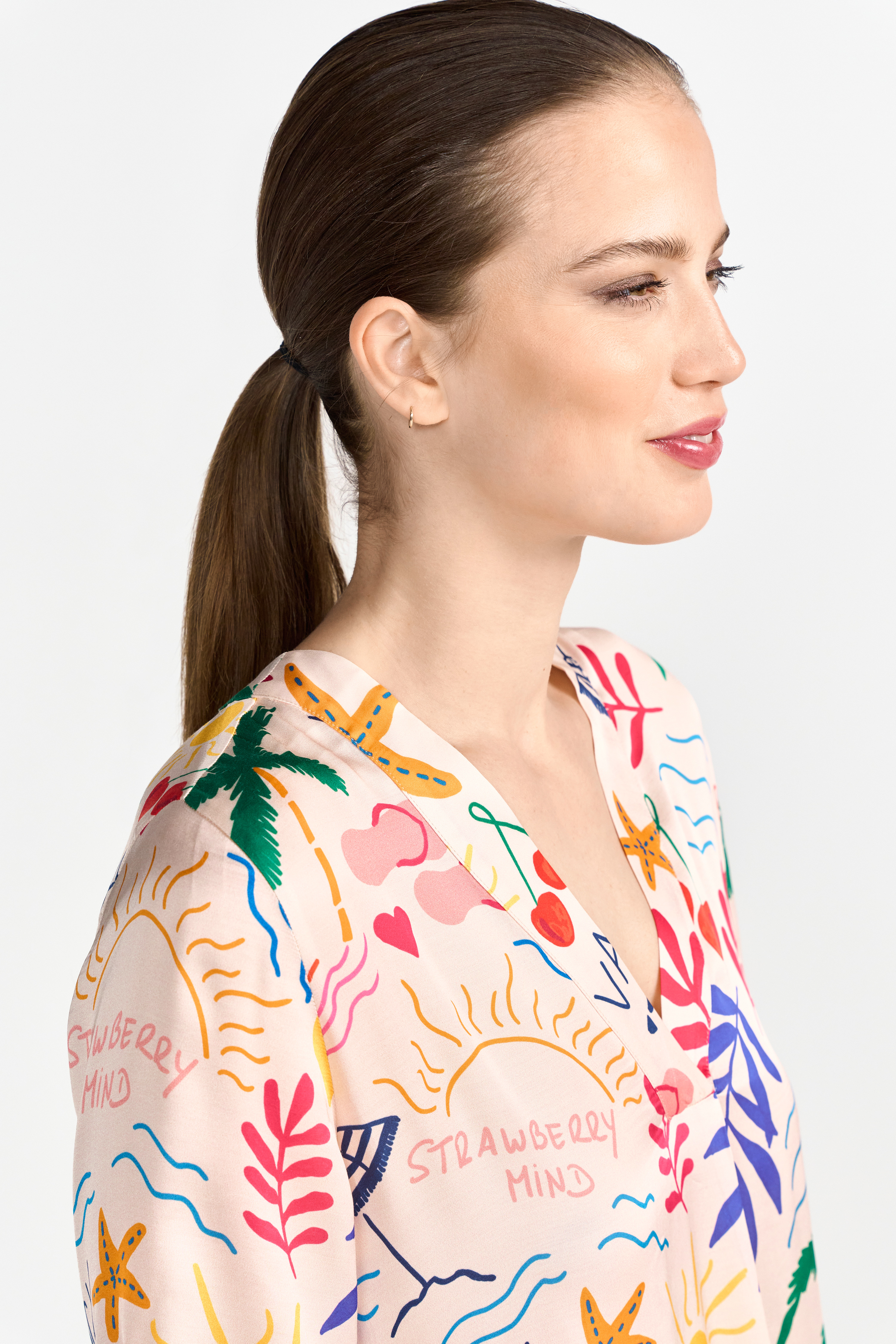 Printed midi dress