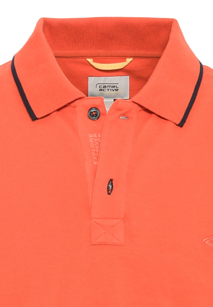 Kurzarm Poloshirt aus reiner Baumwolle