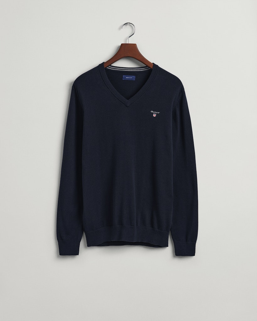 Classic V-Neck Pullover aus Baumwolle