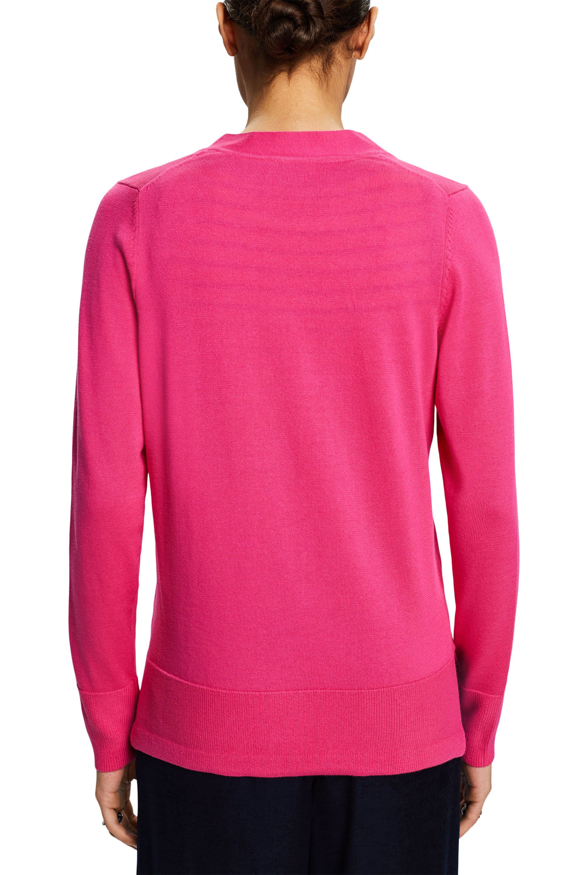 Baumwoll-Cardigan mit V-Ausschnitt