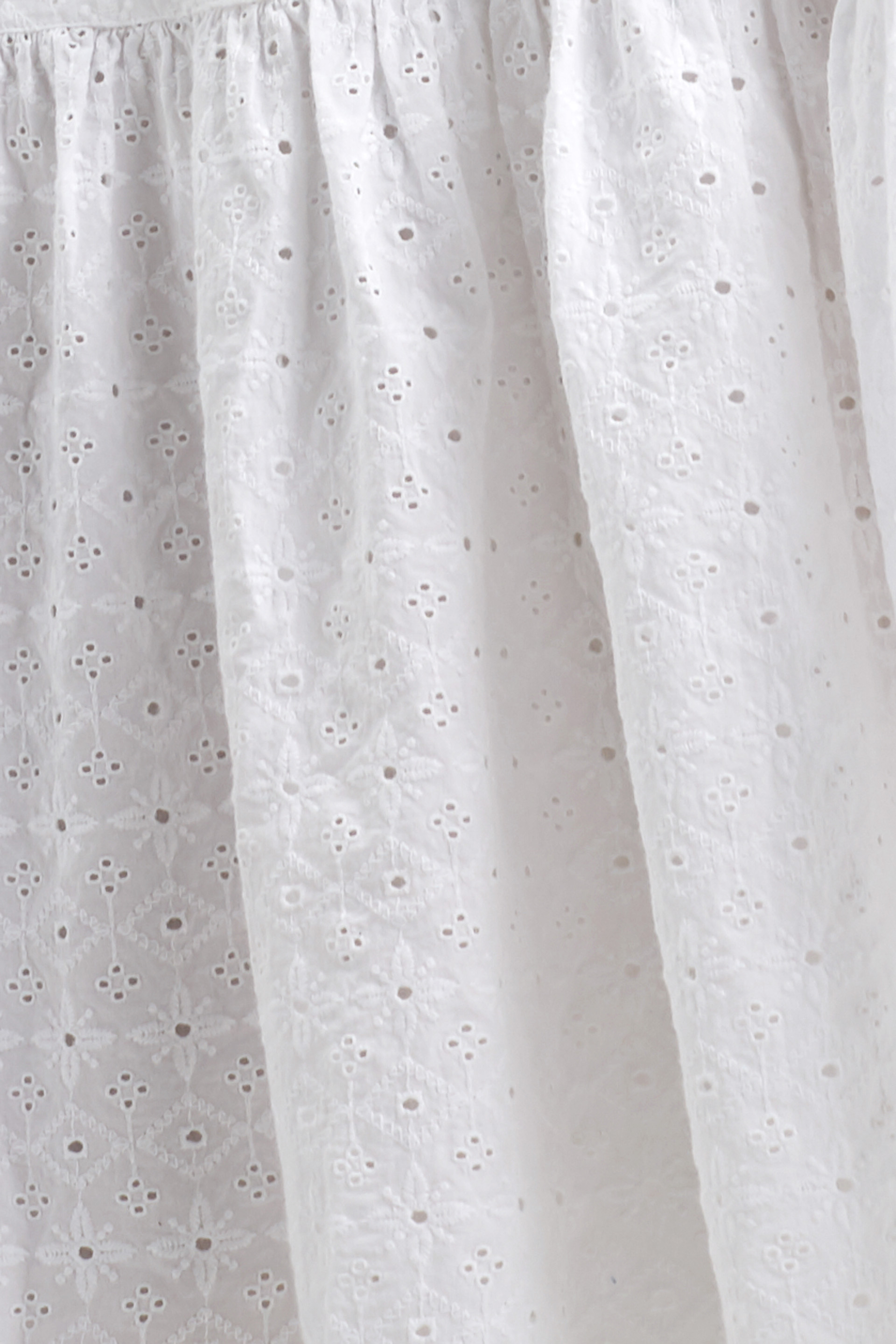 Kleid mit Lochstickerei, Organic Cotton