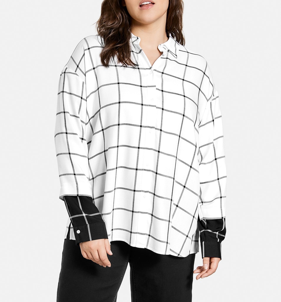 Bluse mit Karo-Dessin