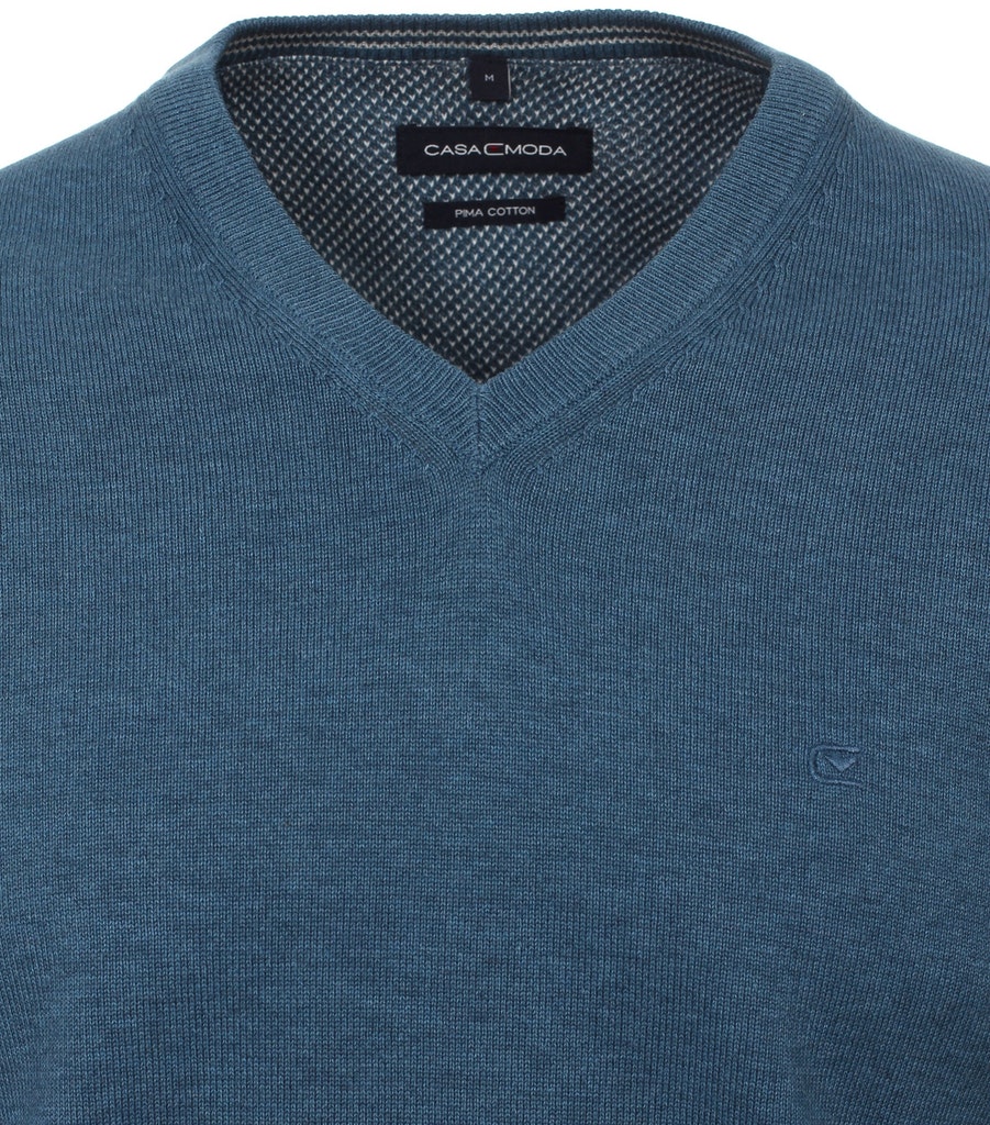 Pullover mit V-Ausschnitt uni 004430