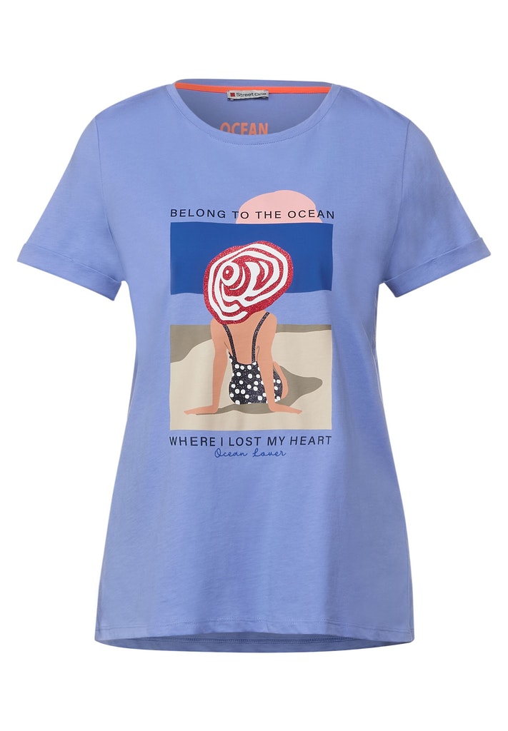 Loose Fit T-Shirt mit Print